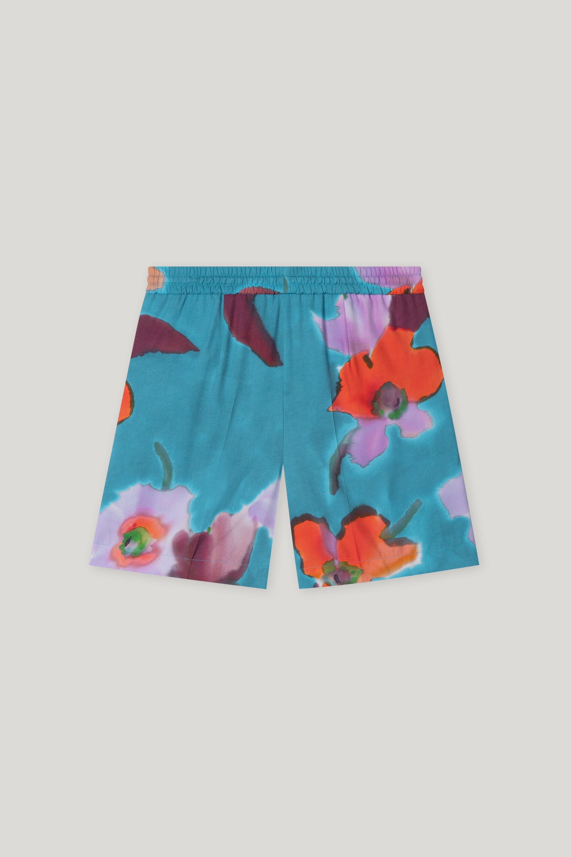 Shorts mit Hibiskus-Print