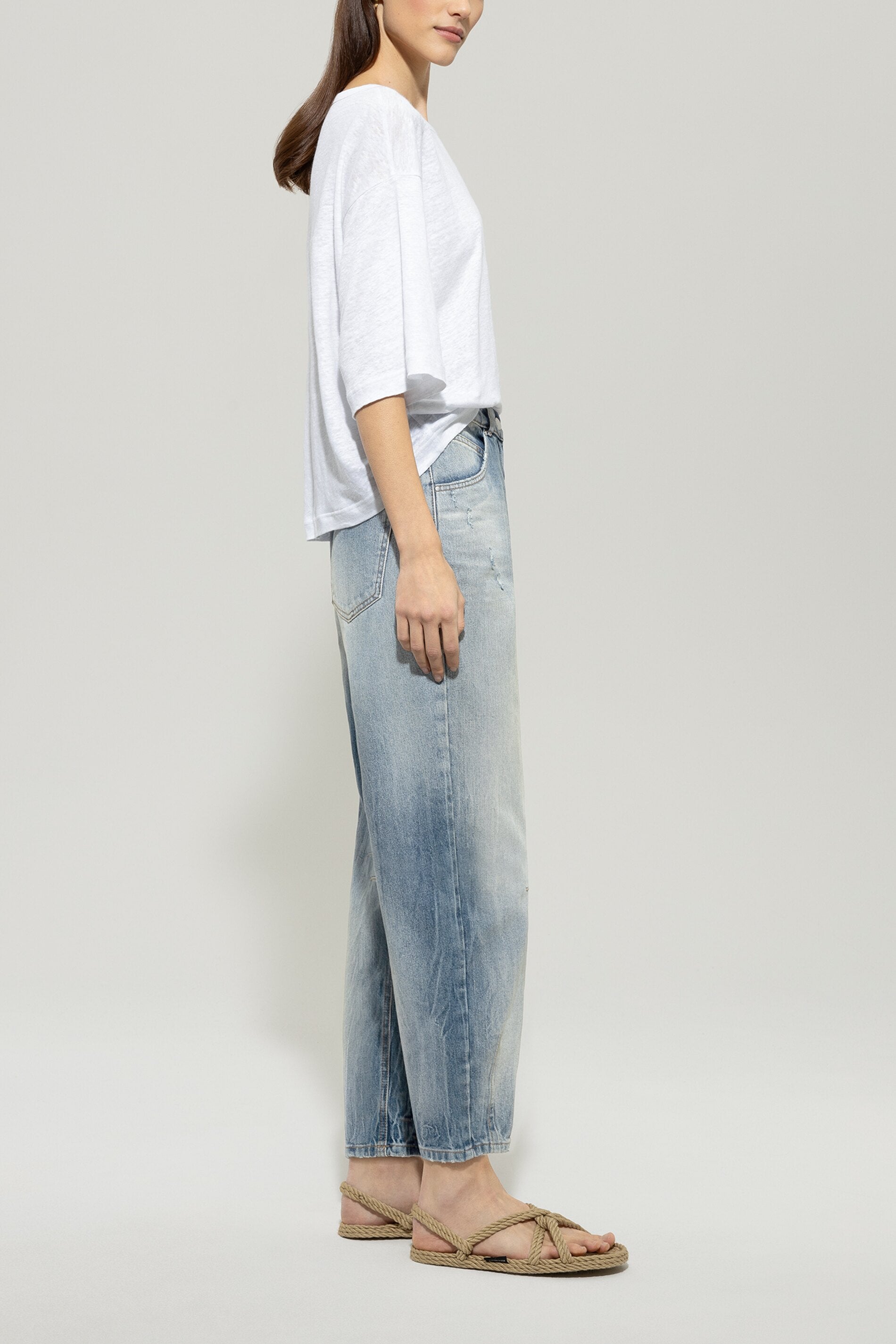 Rigid-Denim mit Barrel-Leg