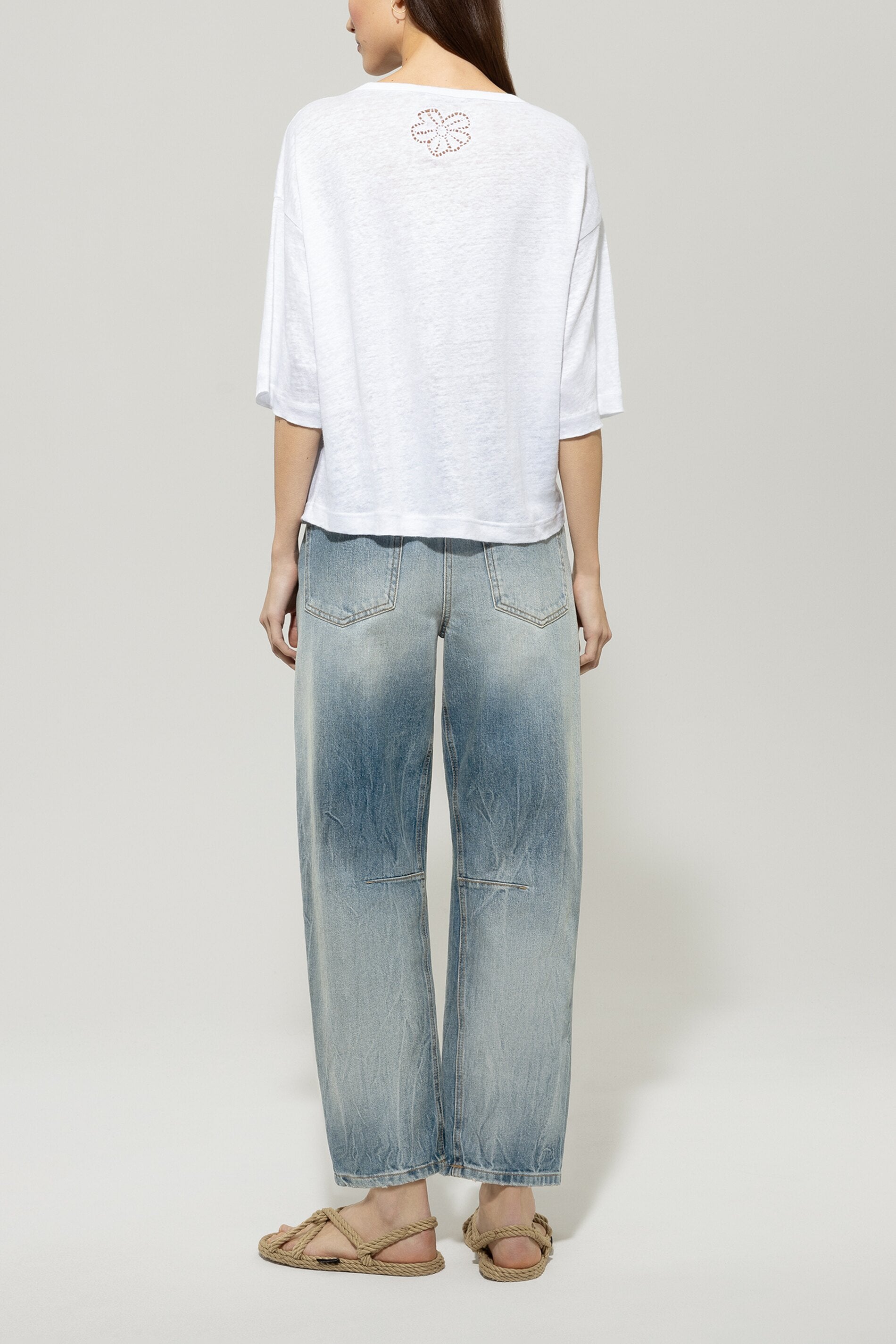 Rigid-Denim mit Barrel-Leg