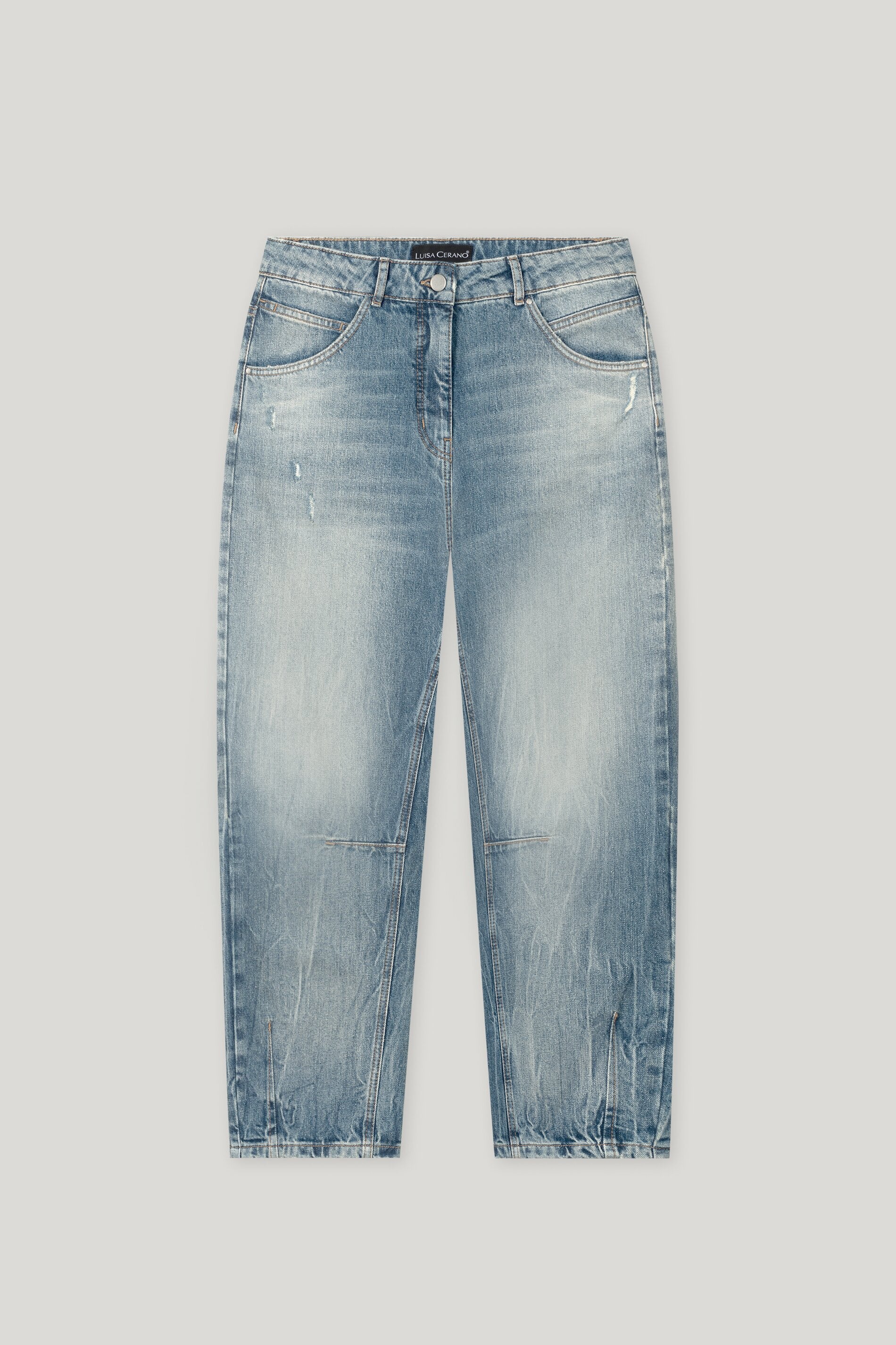 Rigid-Denim mit Barrel-Leg