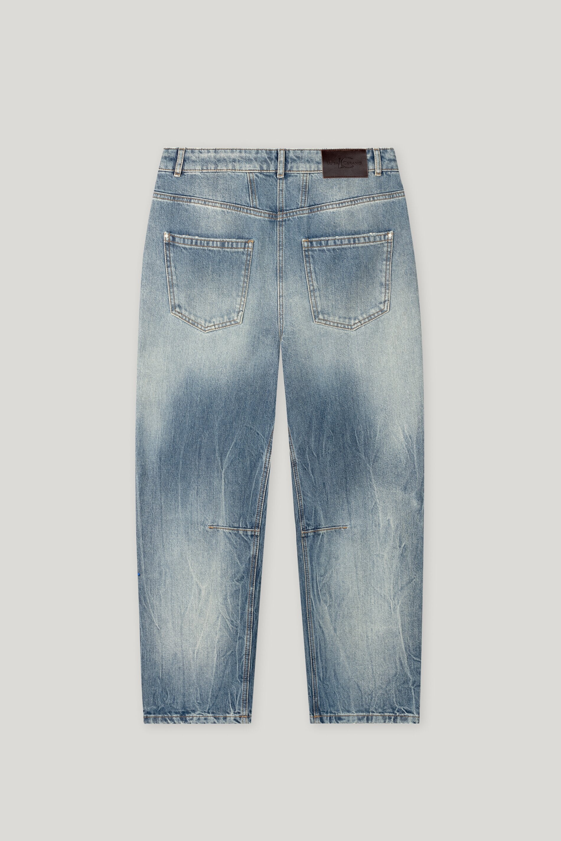 Rigid-Denim mit Barrel-Leg