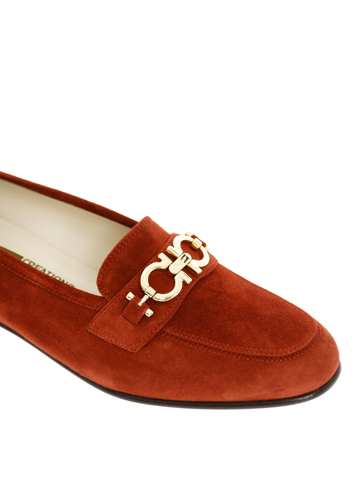 Ferragamo-OUTLET-SALE-Babs Gancini Logo Loafers-ARCHIVIST