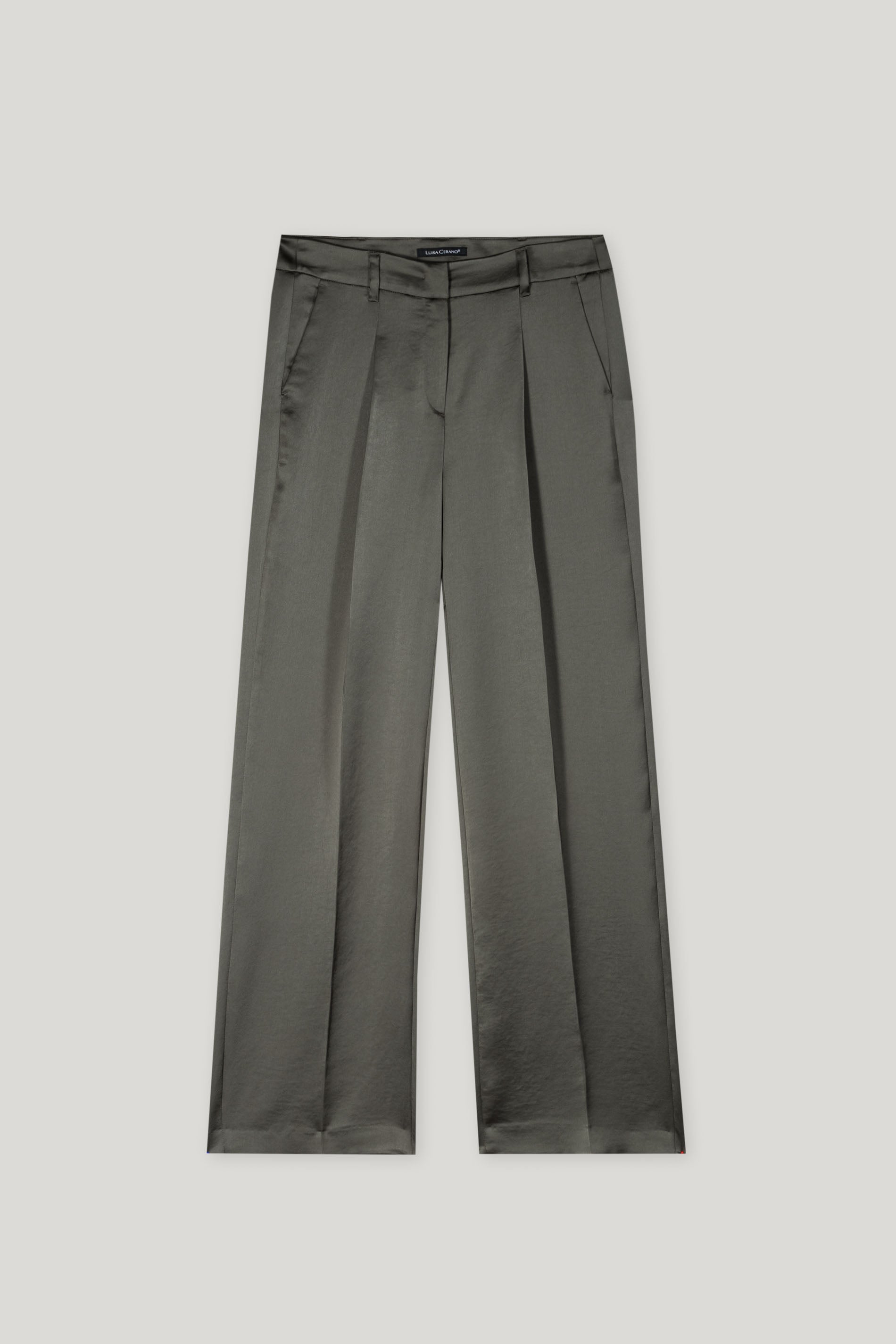 Wideleg-Pants mit Bundfalte