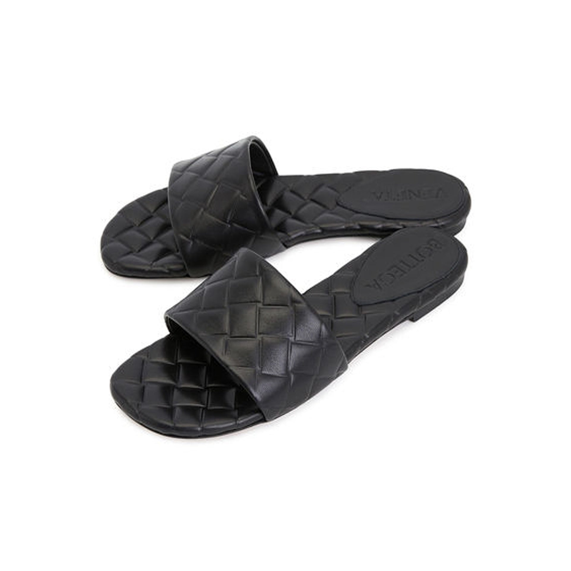 Bottega Veneta-Bottega Veneta Amy Leather Mules-WOMEN SHOES-Black-Deal-Outlet-by-ARCHIVIST