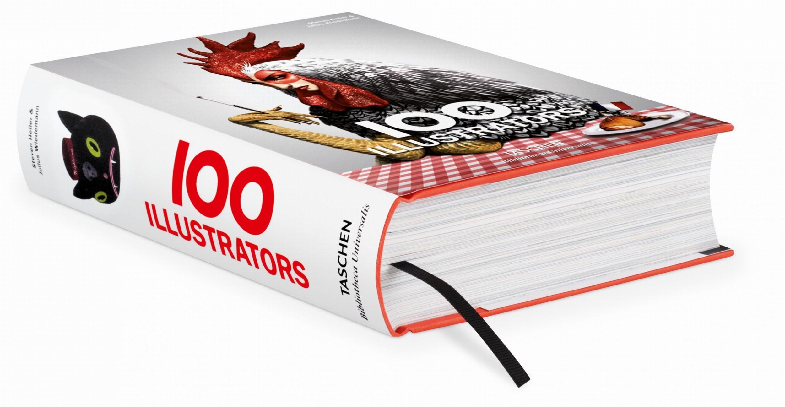 Taschen-100 Illustrators (German, French, English)-Graphic Design-Black-Deal-Outlet-by-ARCHIVIST