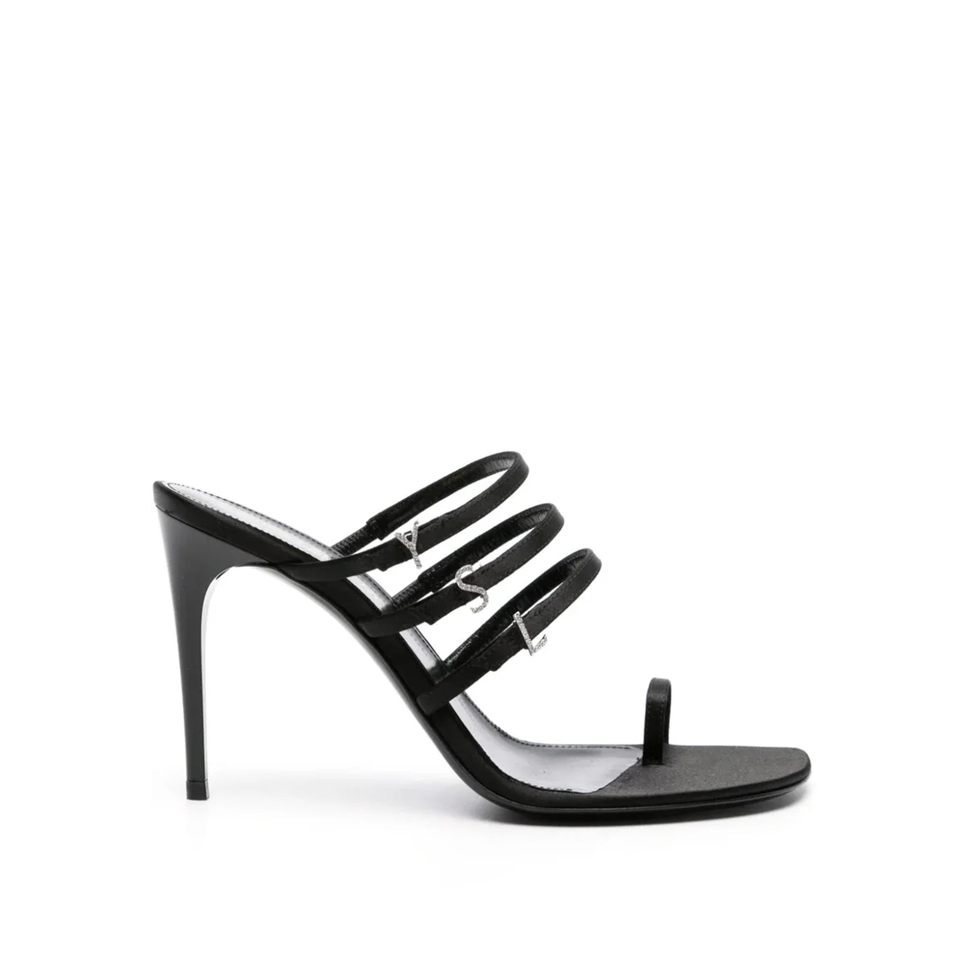 Saint Laurent Jerry 95 Satin Sandals