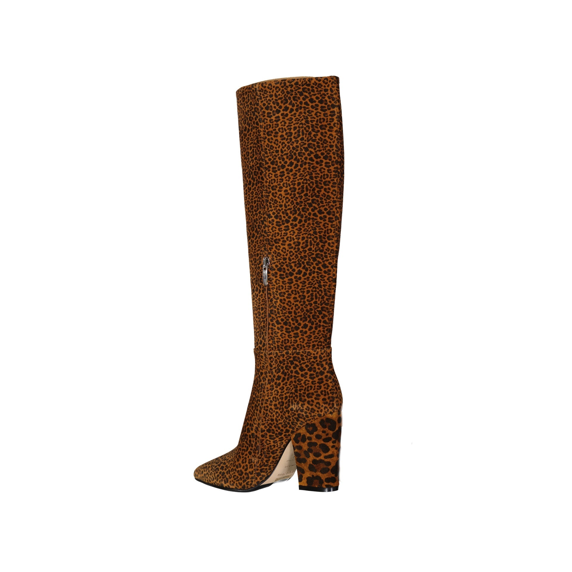 Sergio Rossi Leopard-Print Leather Boots