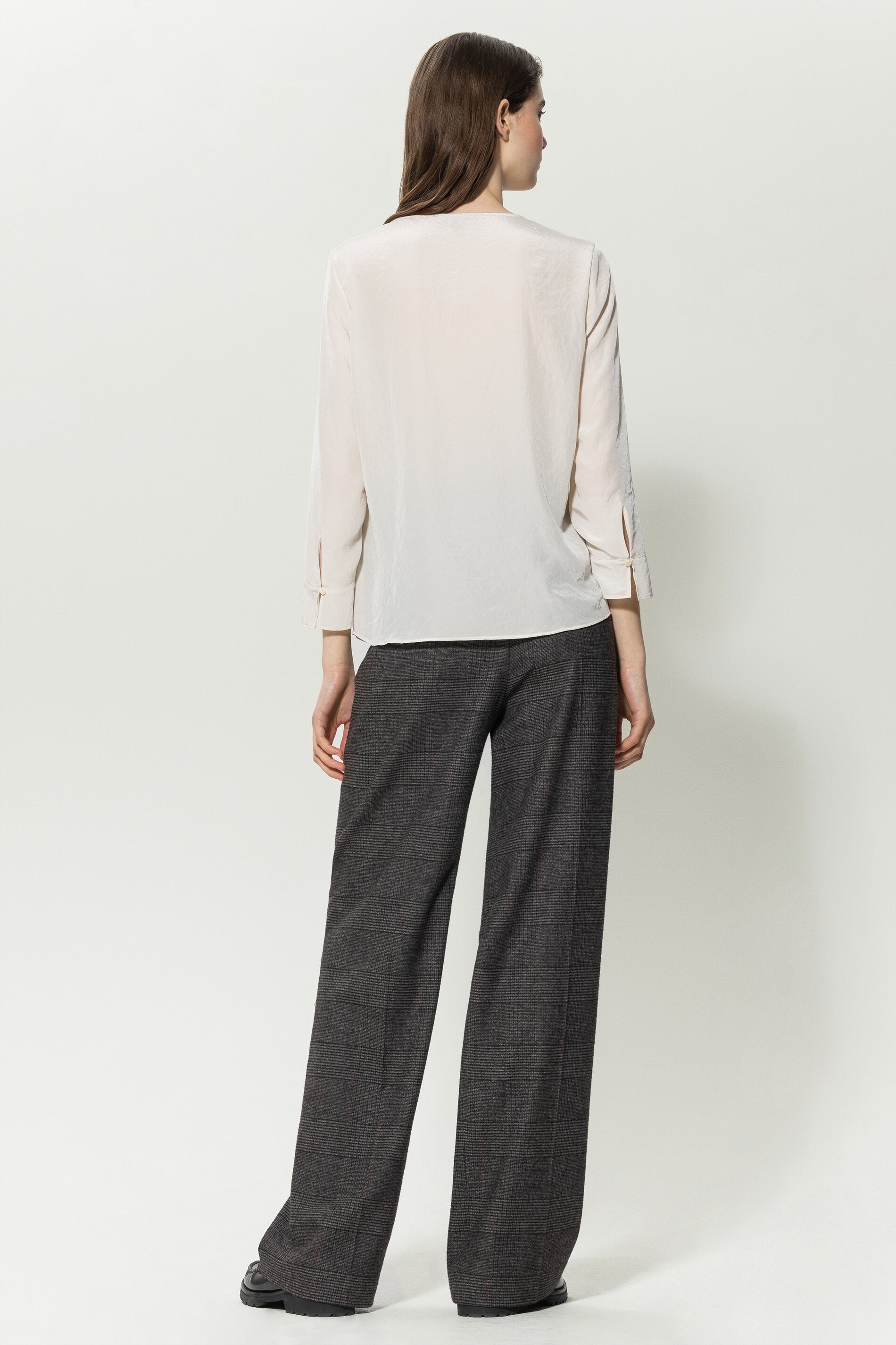 Glencheck-Wideleg-Pants-Hosen-Luisa Cerano-IM-SALE-ARCHIVIST