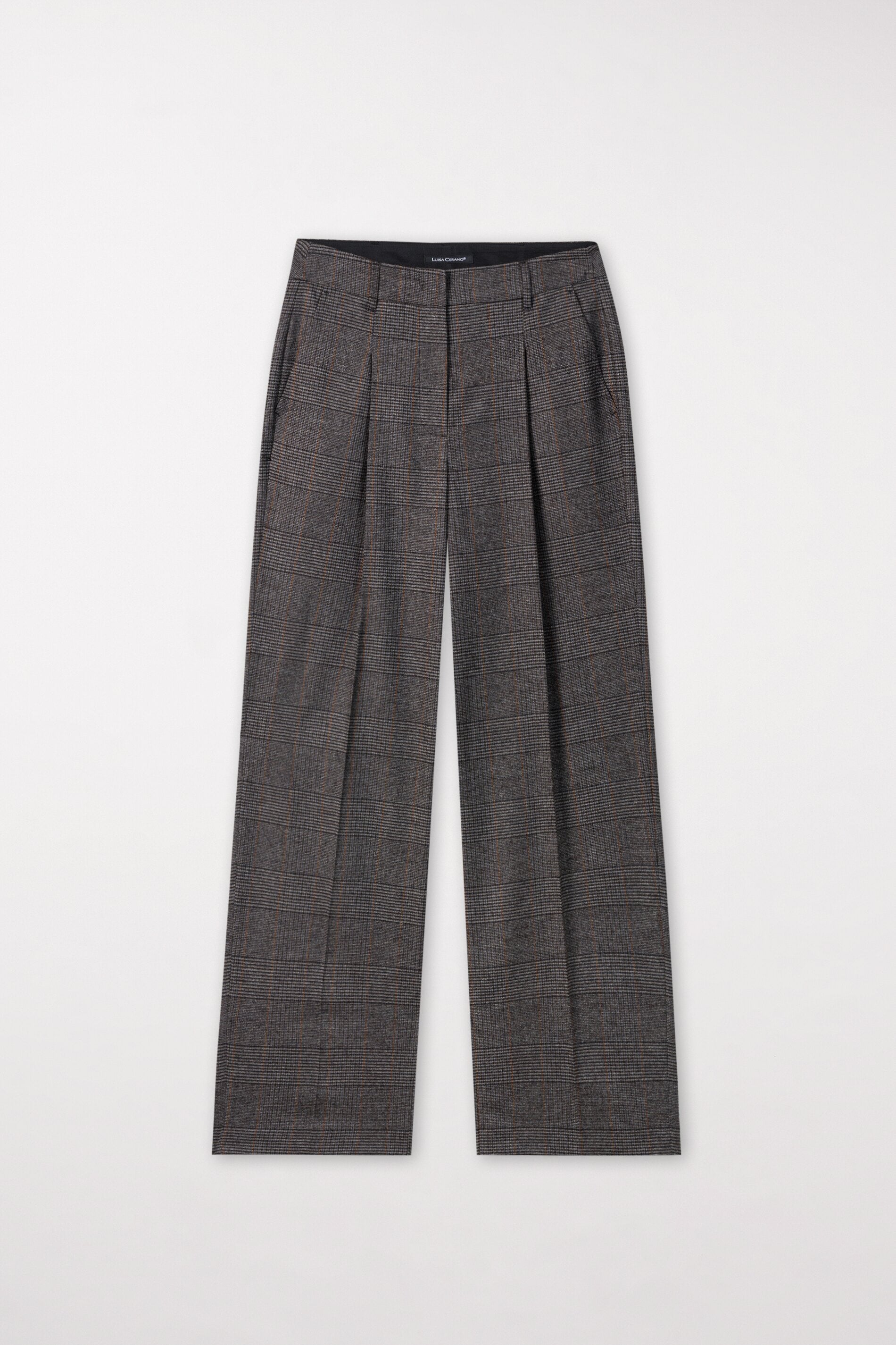 Glencheck-Wideleg-Pants-Hosen-Luisa Cerano-IM-SALE-ARCHIVIST