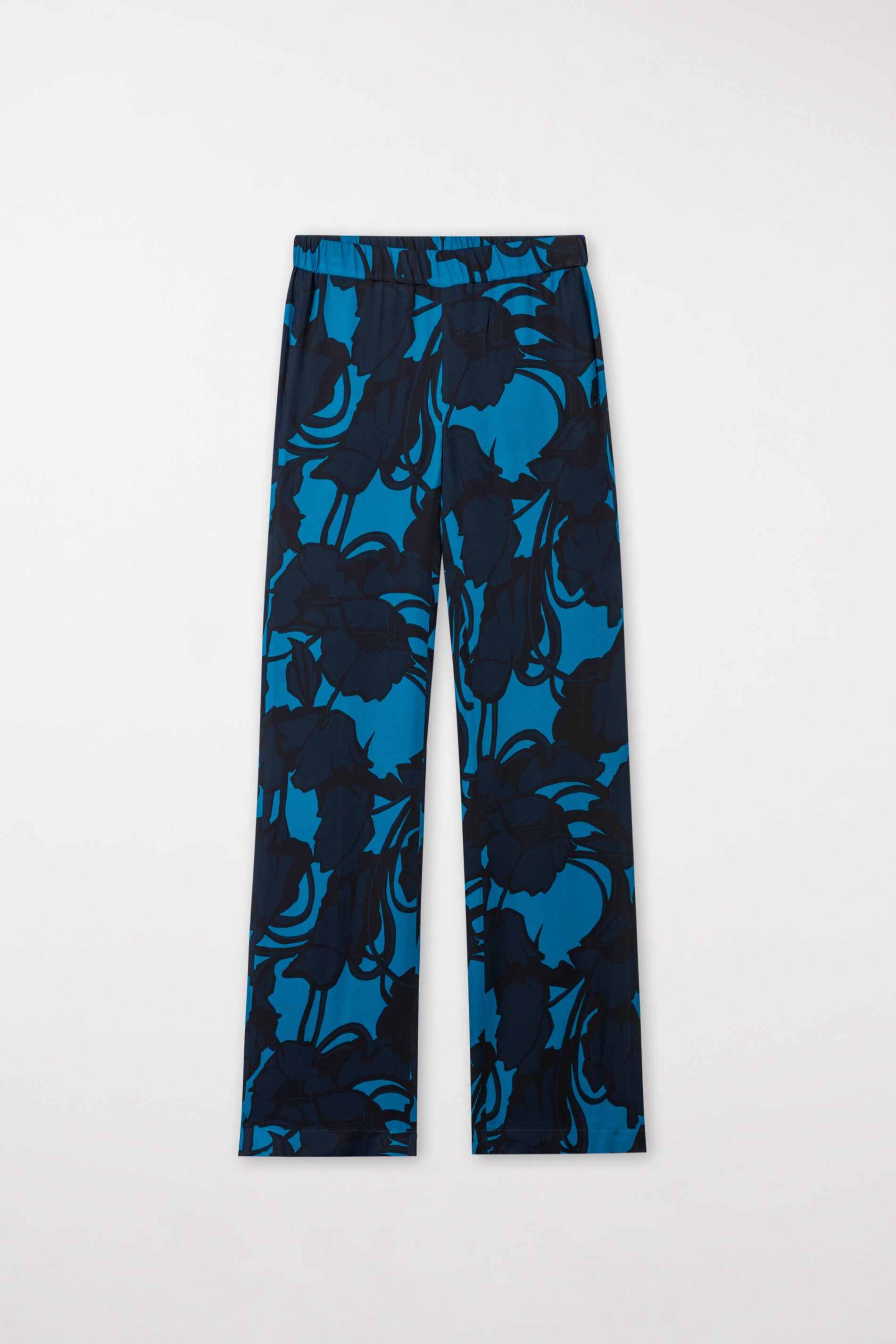 Wideleg-Pants mit Flower-Print