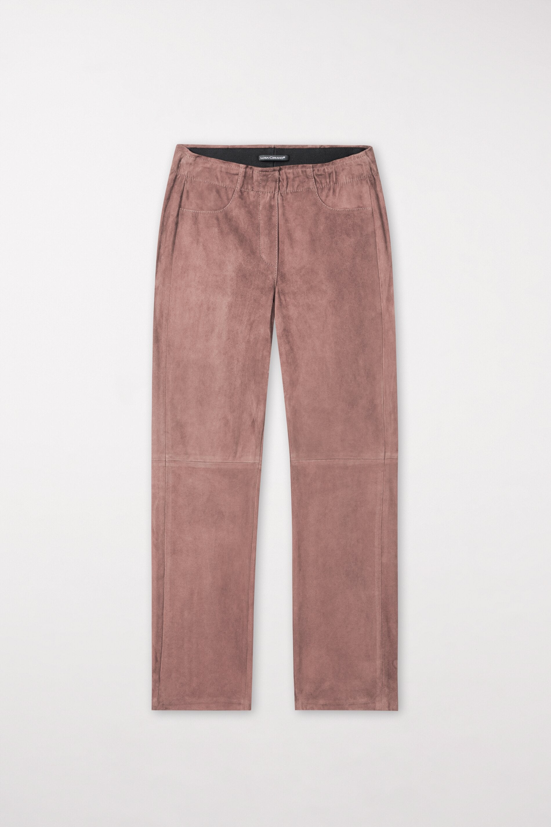 Veloursleder-Babyflare-Pants