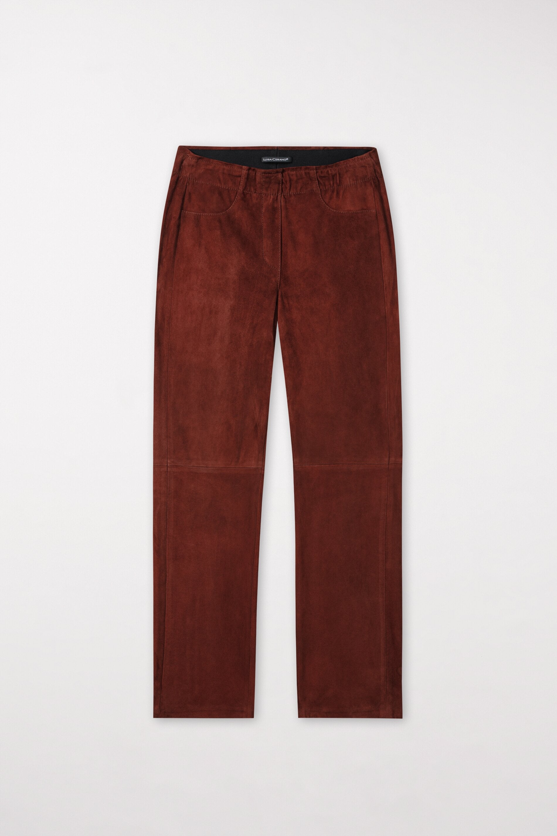 Veloursleder-Babyflare-Pants