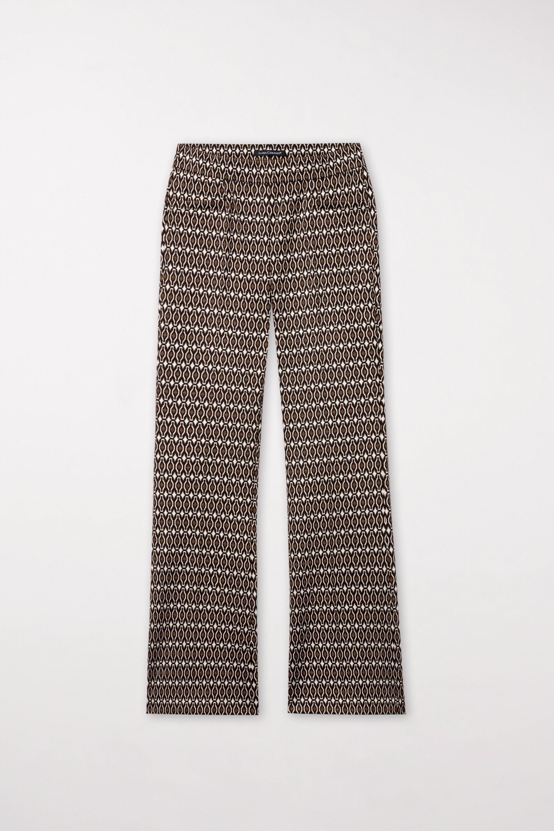 Jersey-Pants in Jacquard-Optik