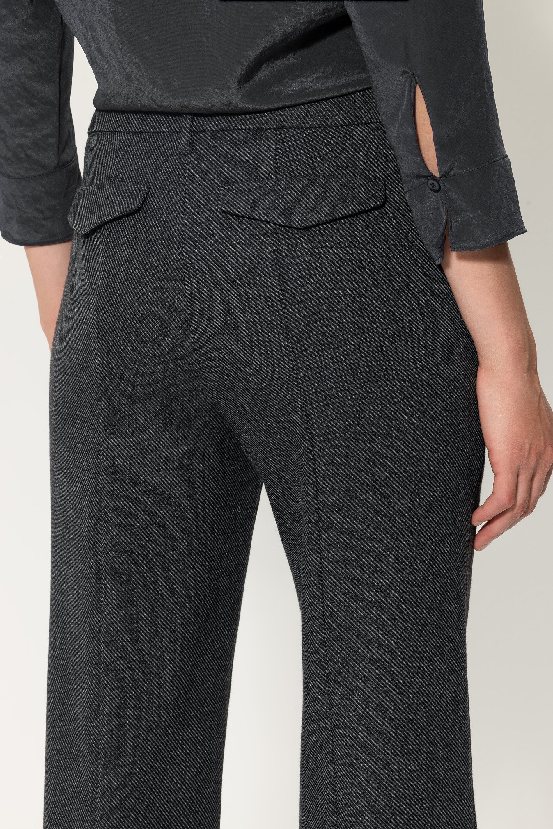 Gabardine-Flare-Pants