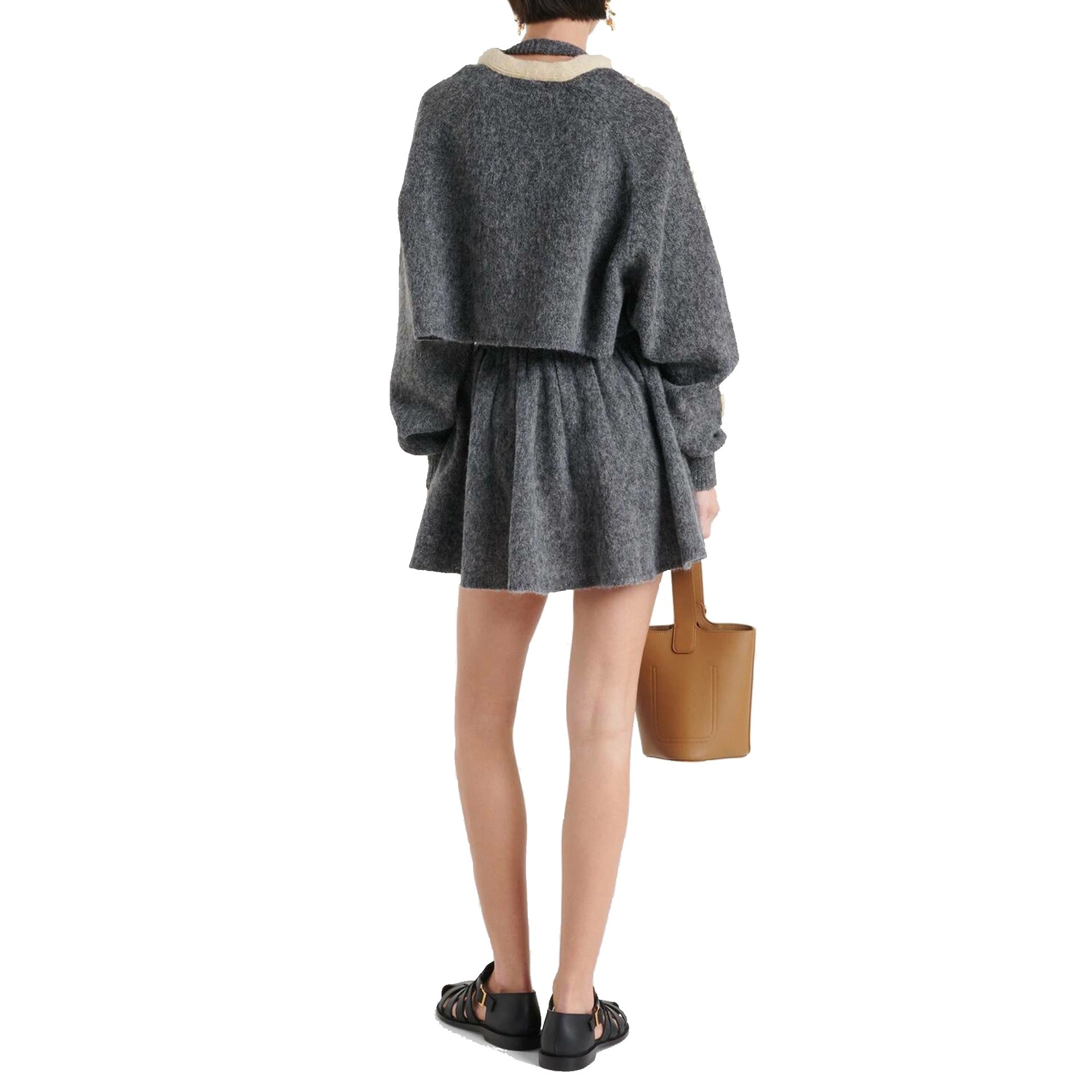 Loewe Cropped Wool Cardigan