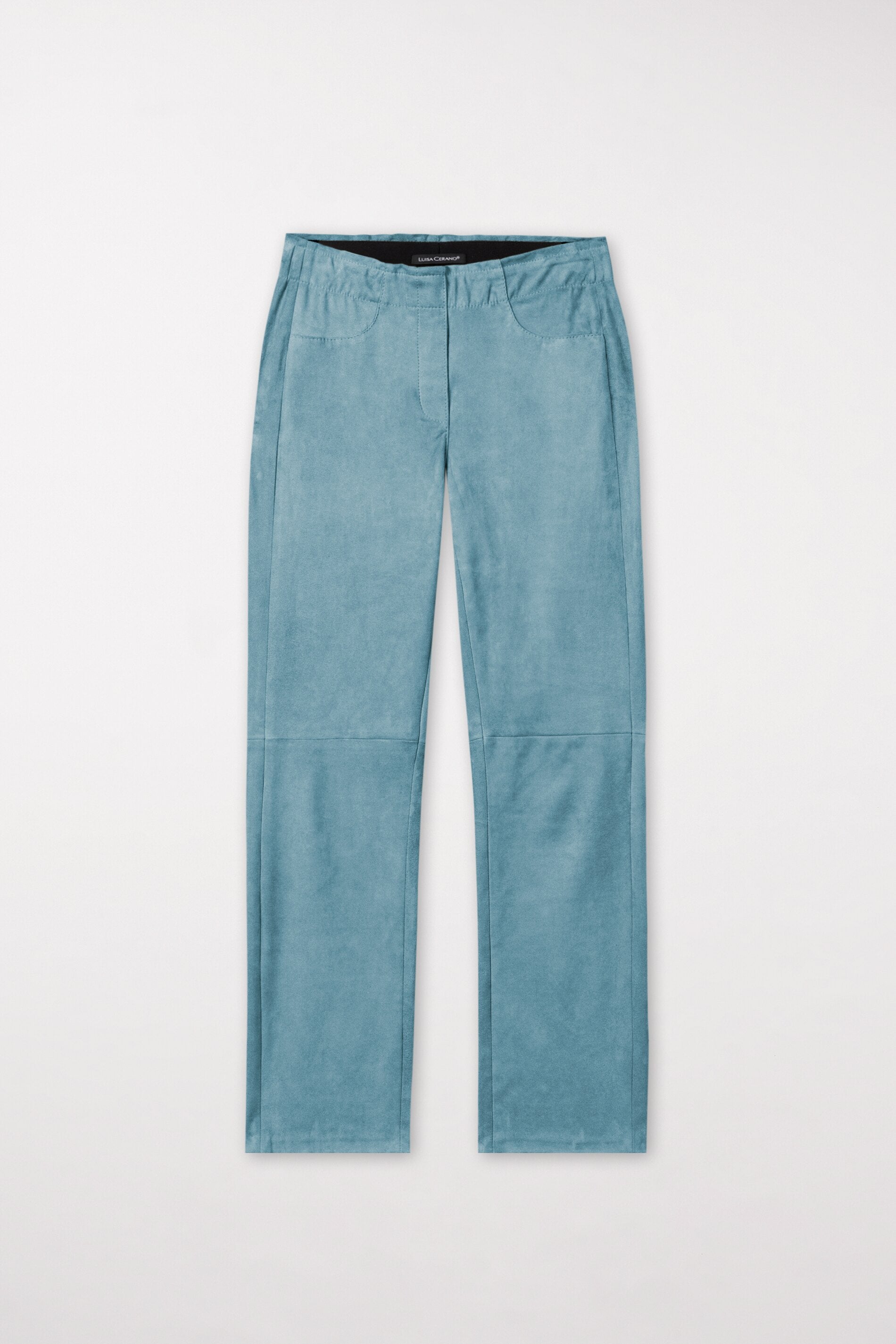 Veloursleder-Babyflare-Pants