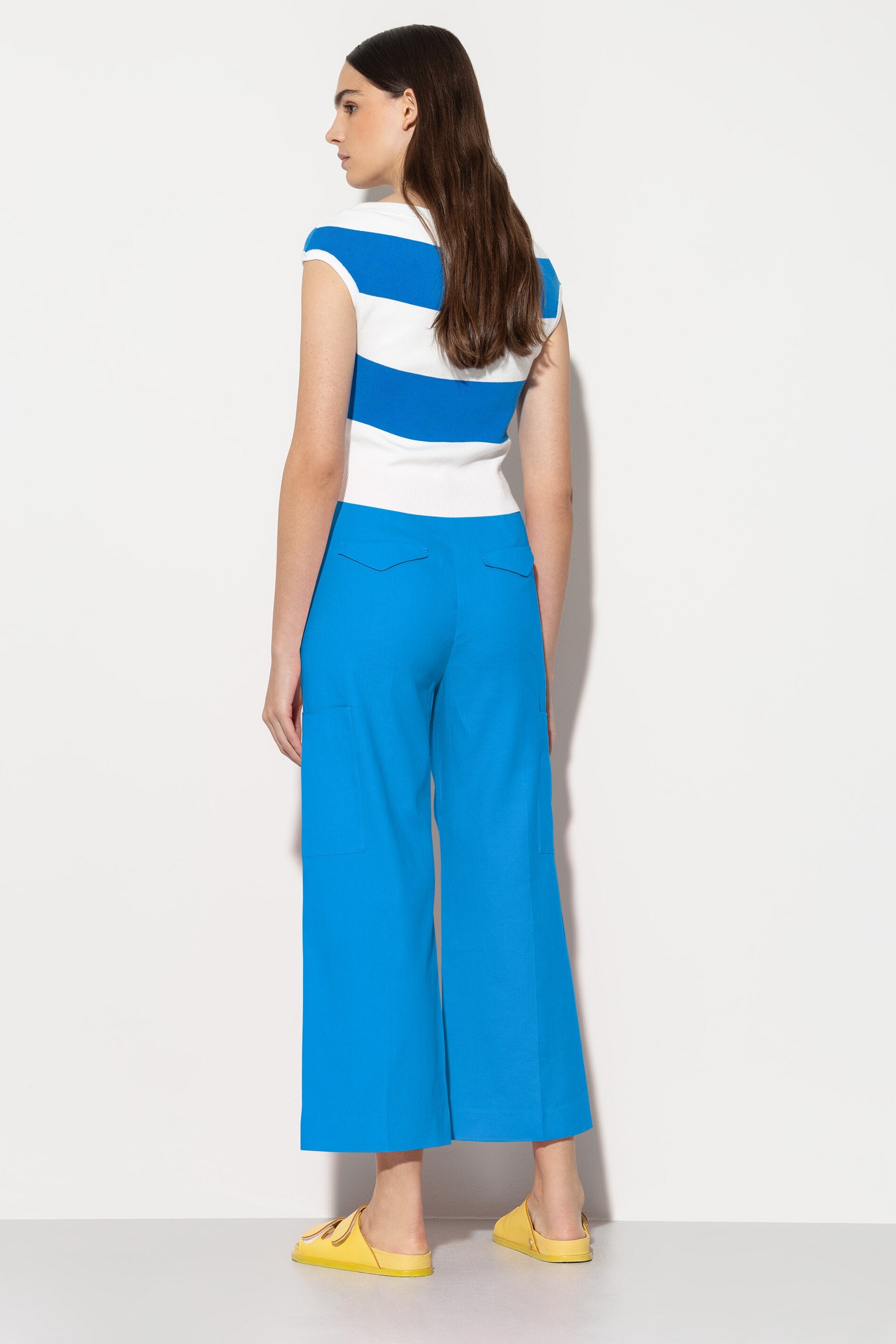 Cargo-Pants aus Leinen-Mix