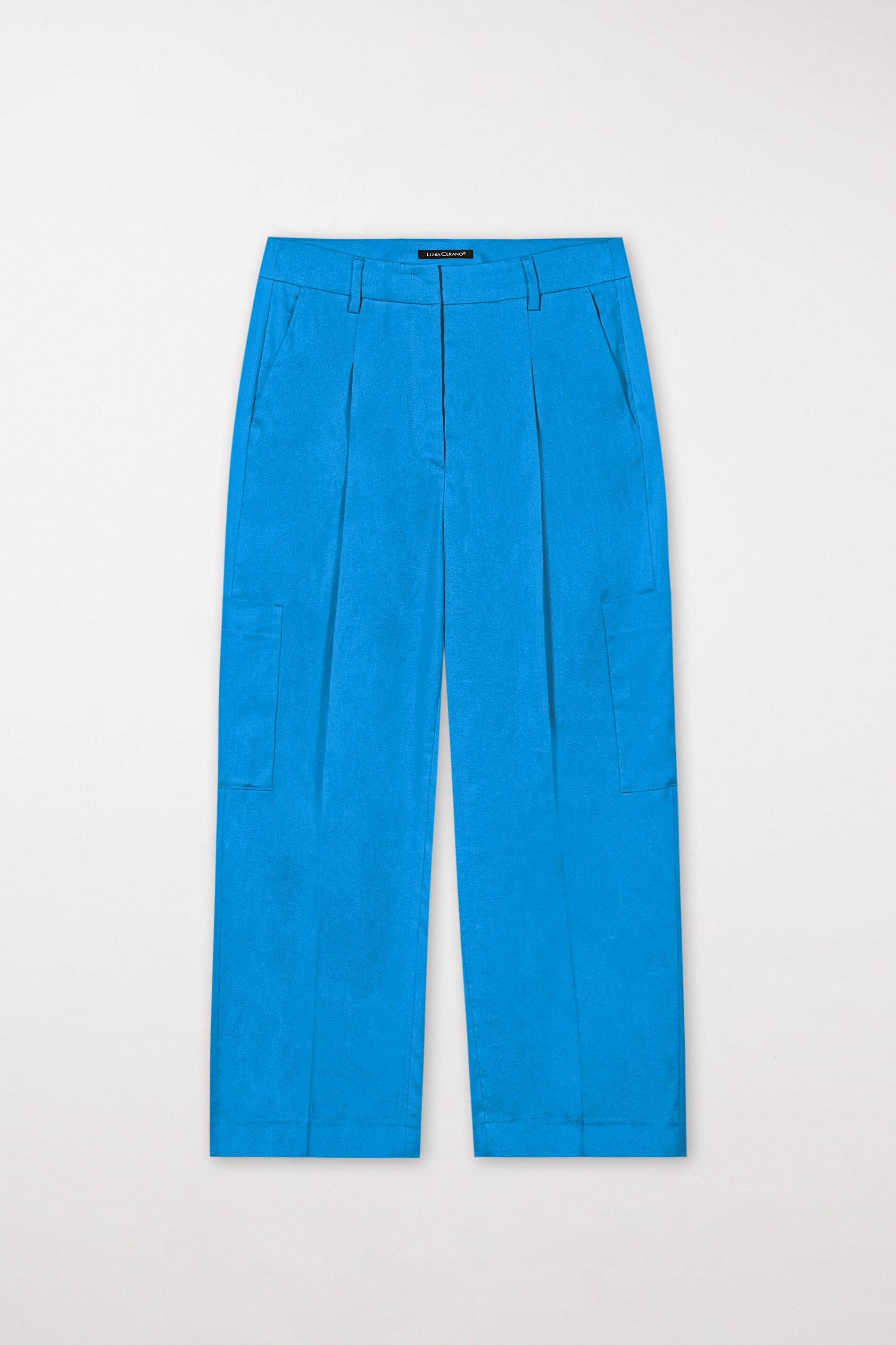 Cargo-Pants aus Leinen-Mix