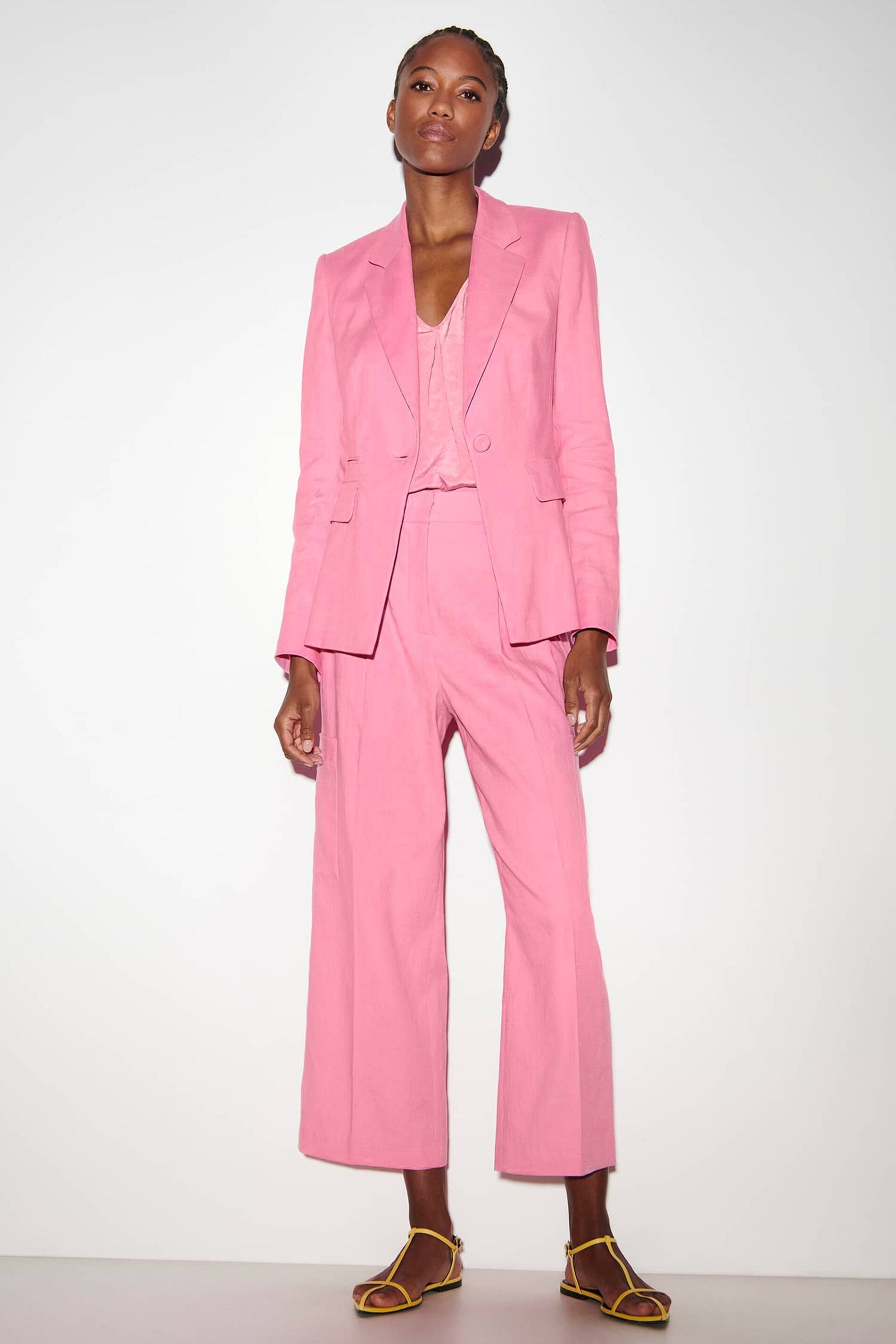 Cargo-Pants aus Leinen-Mix