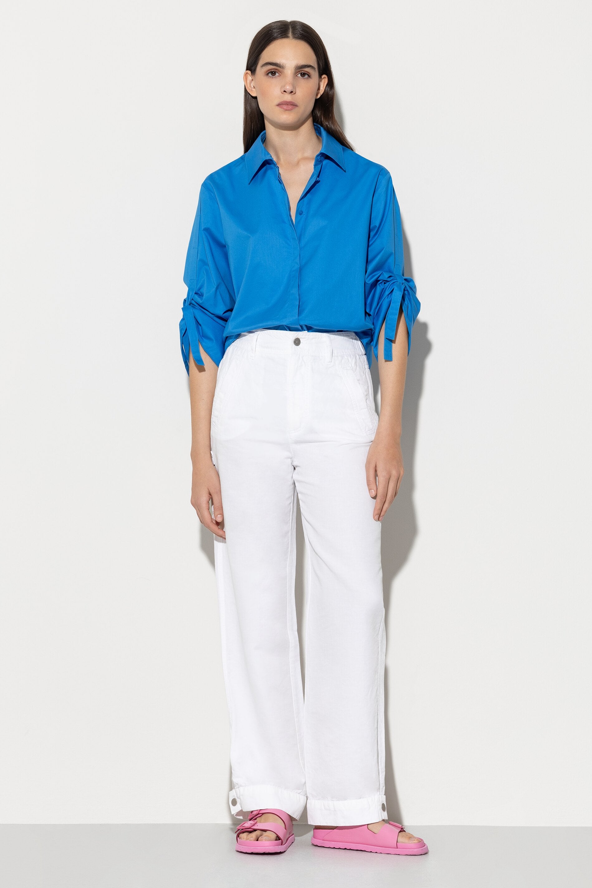 Cargo-Pants aus Leinen-Mix