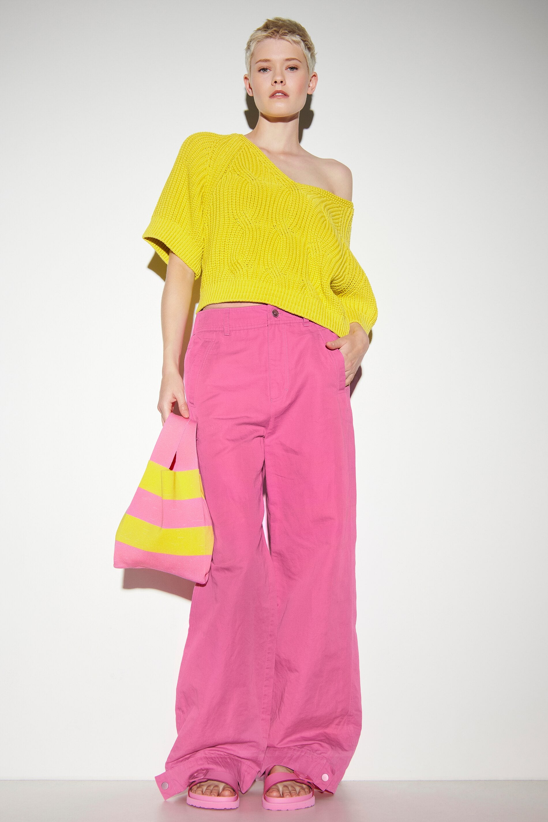 Cargo-Pants aus Leinen-Mix