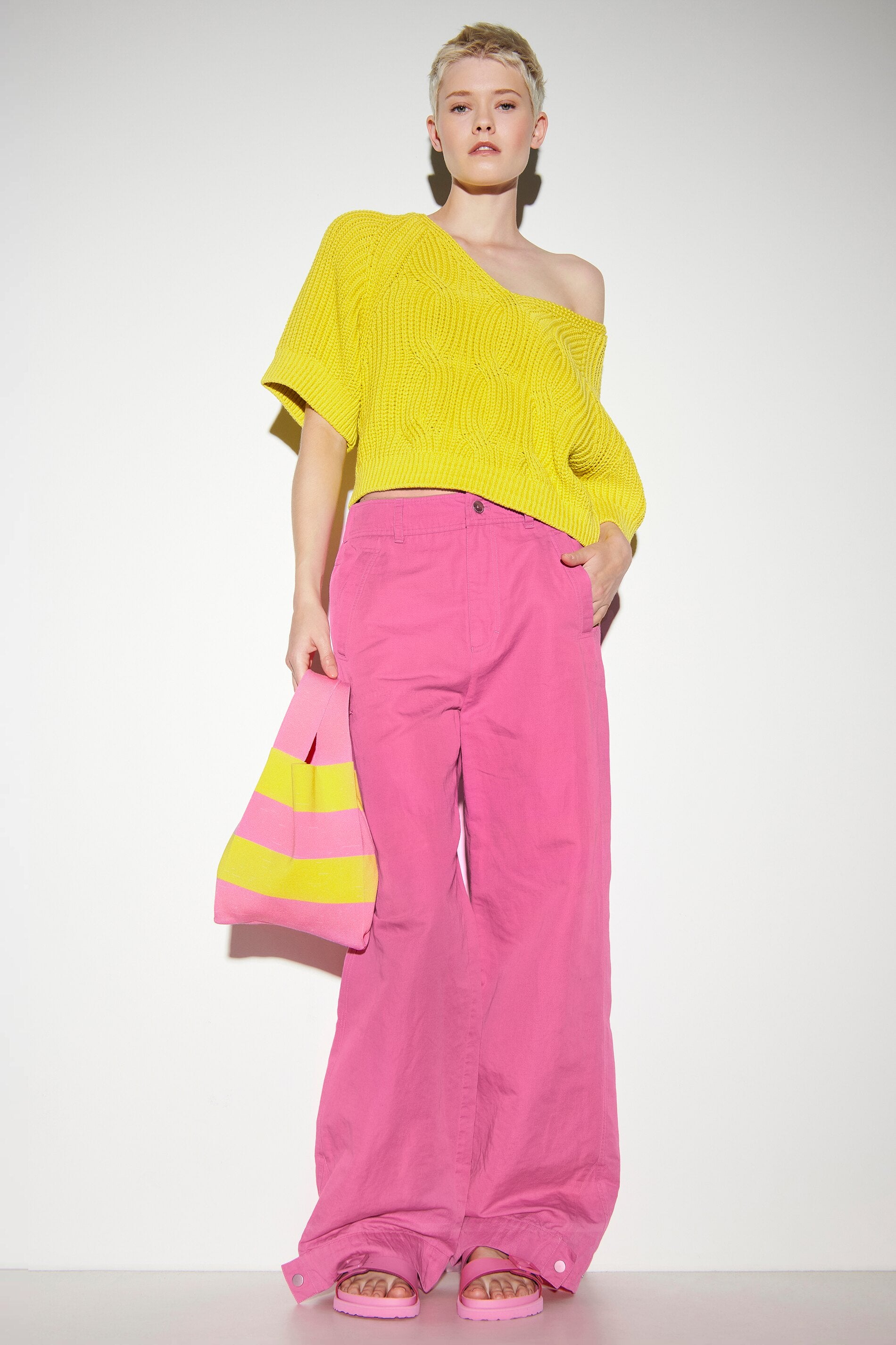 Cargo-Pants aus Leinen-Mix