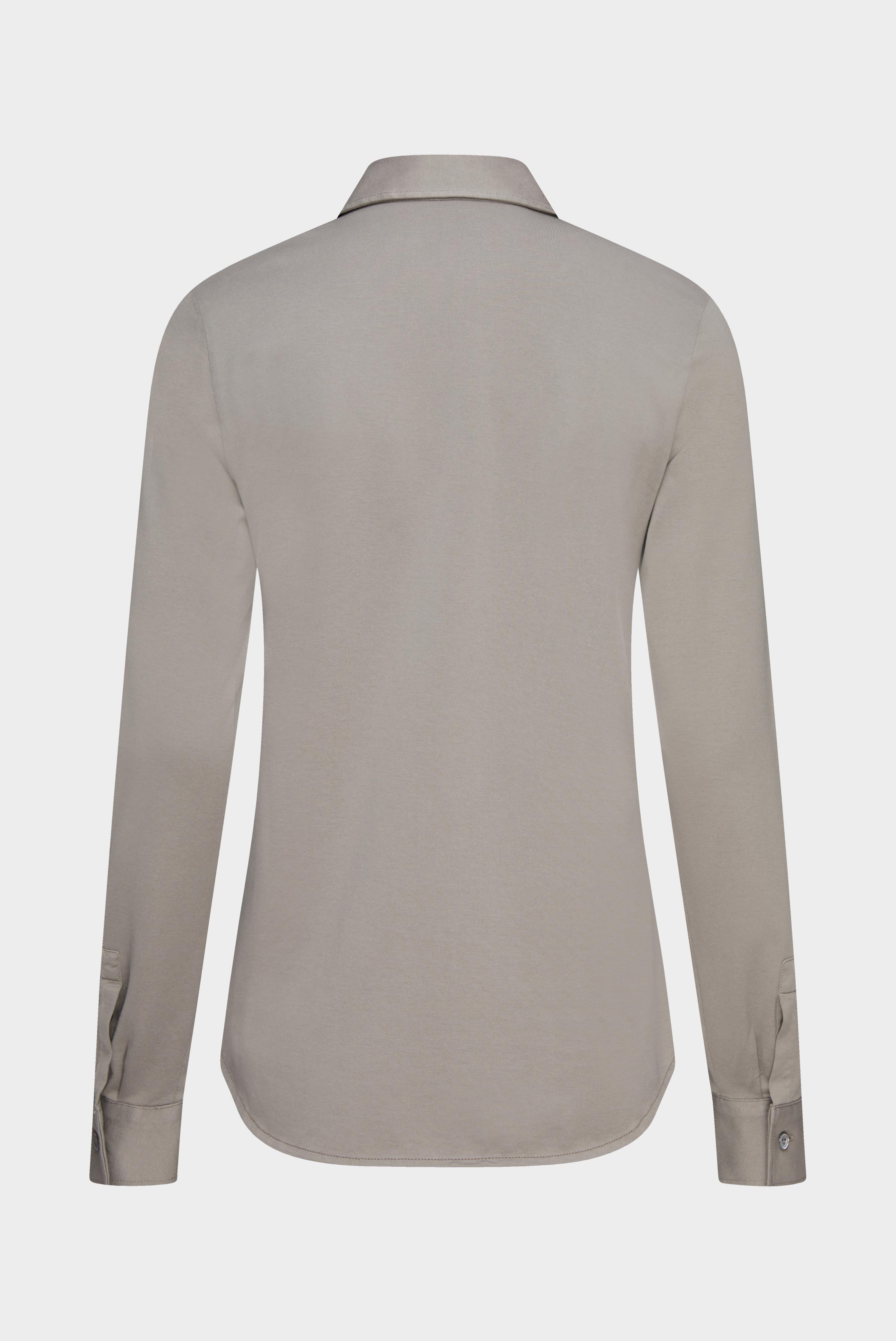 Jersey Hemdbluse