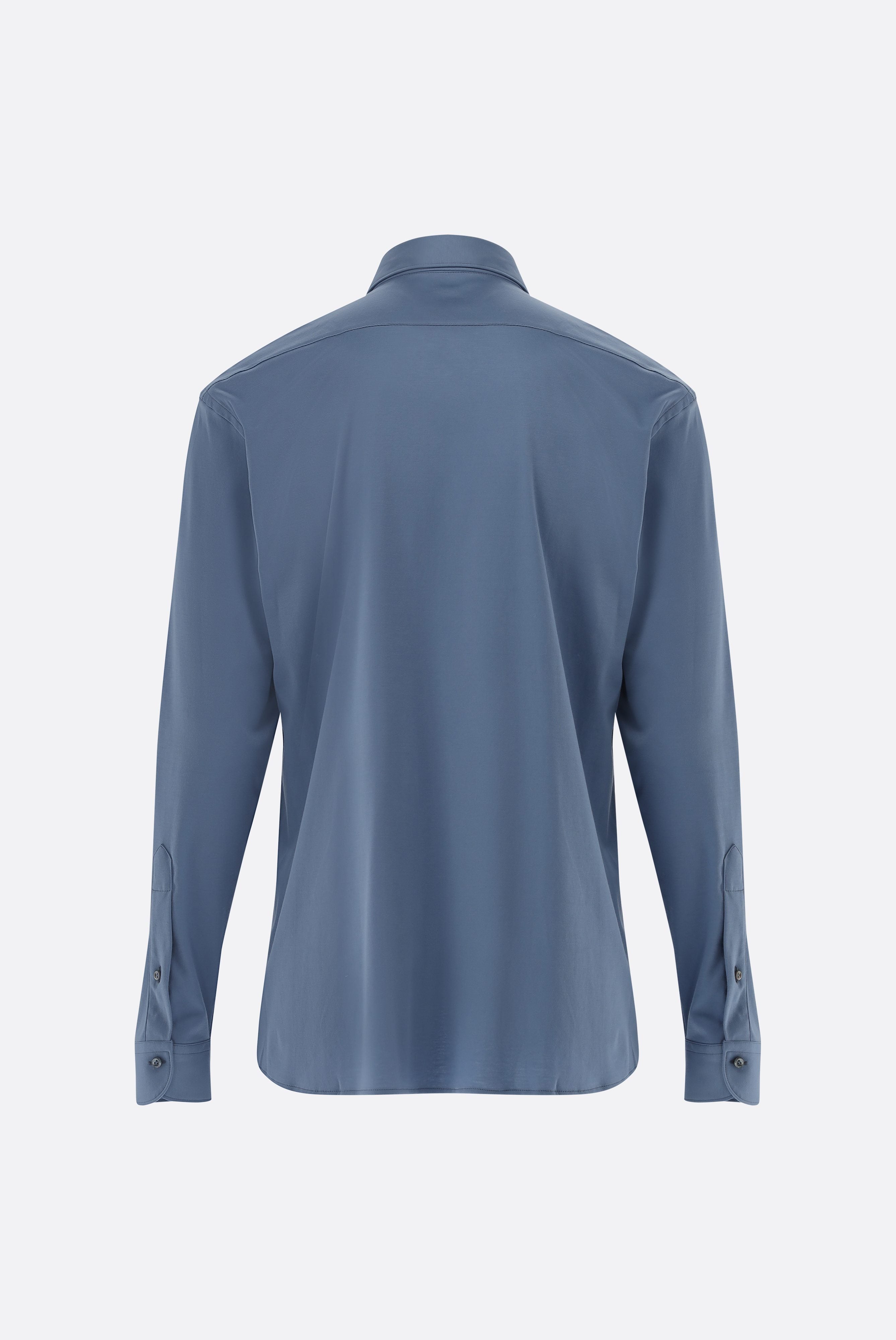 Van Laack-Jersey Hemd aus Schweizer Baumwolle Tailor Fit-Hemden & Blusen-Black-Deal-Outlet-by-ARCHIVIST