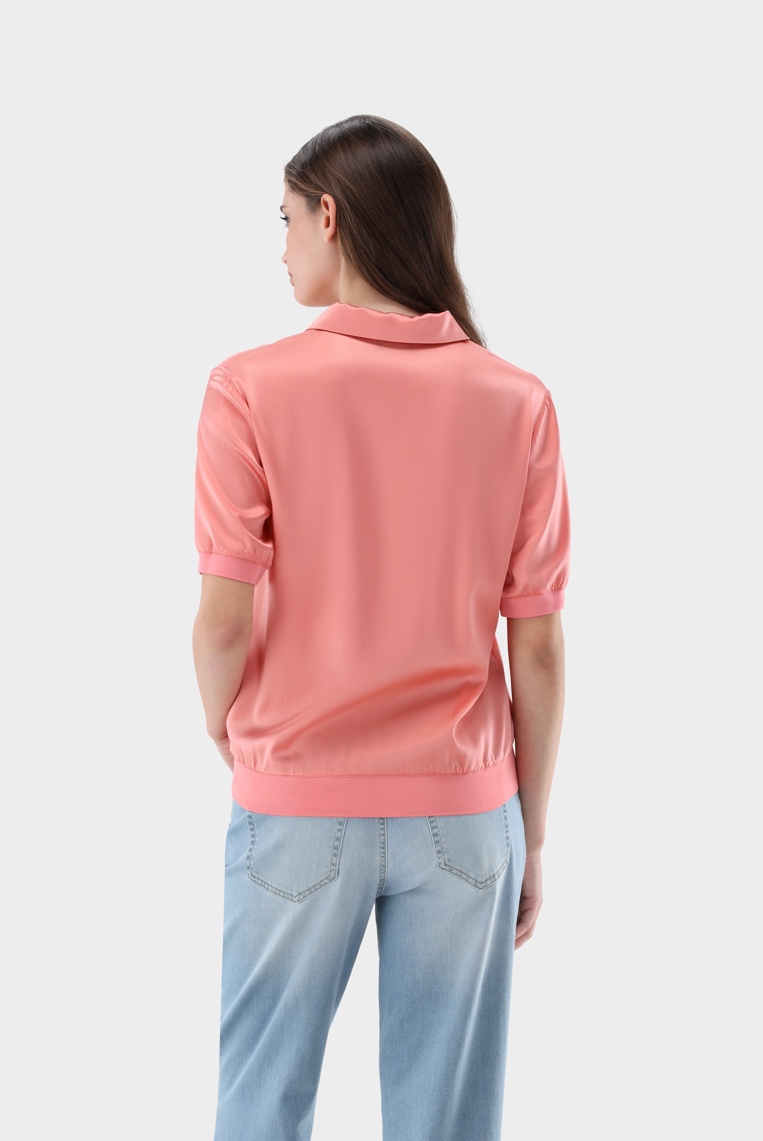 Van Laack-Poloshirt aus Seidensatin-Hemden & Blusen-Black-Deal-Outlet-by-ARCHIVIST