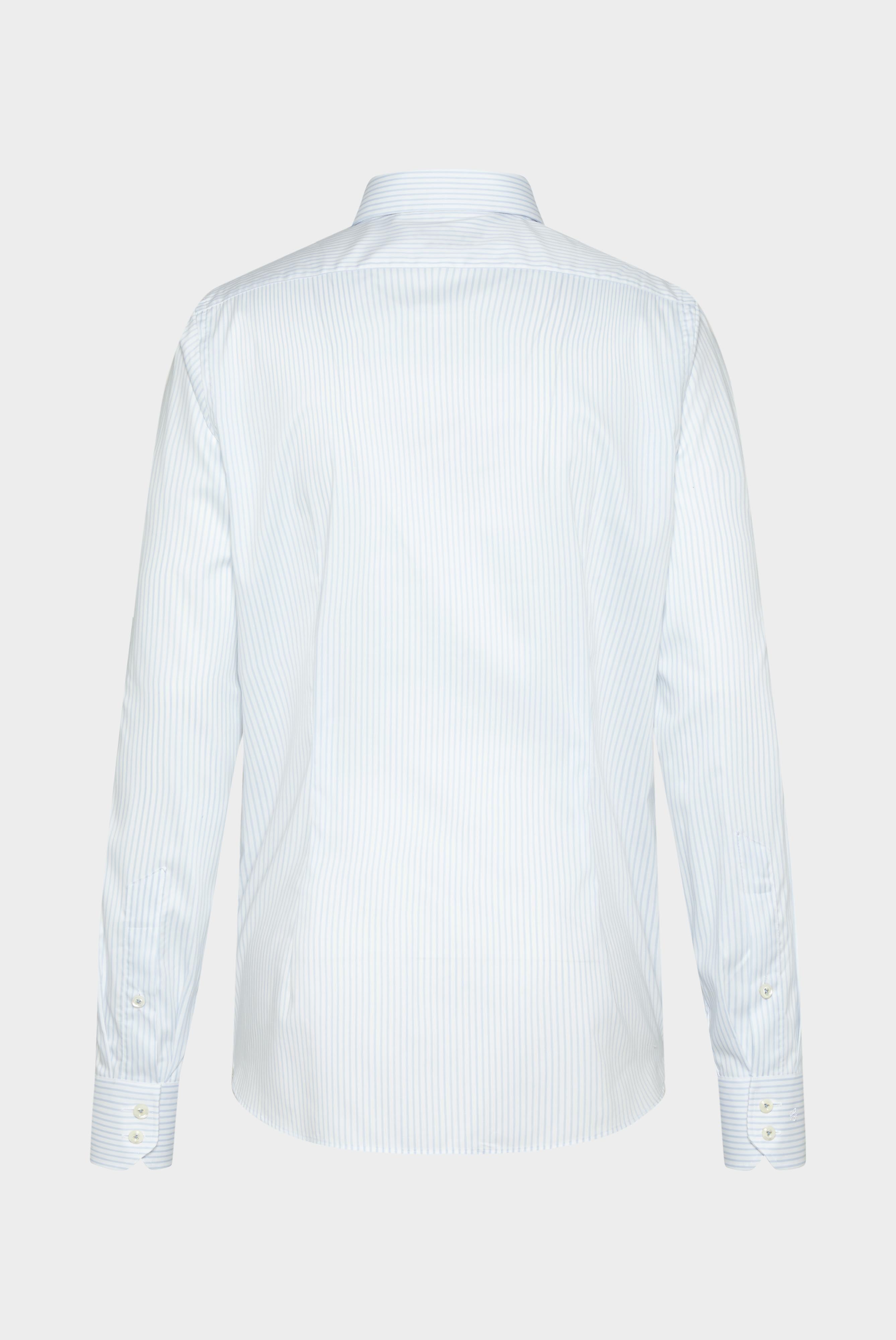 Van Laack-Bügelfreies Twill Business Hemd Tailor Fit Hellblau Gestreift-Hemden & Blusen-Black-Deal-Outlet-by-ARCHIVIST