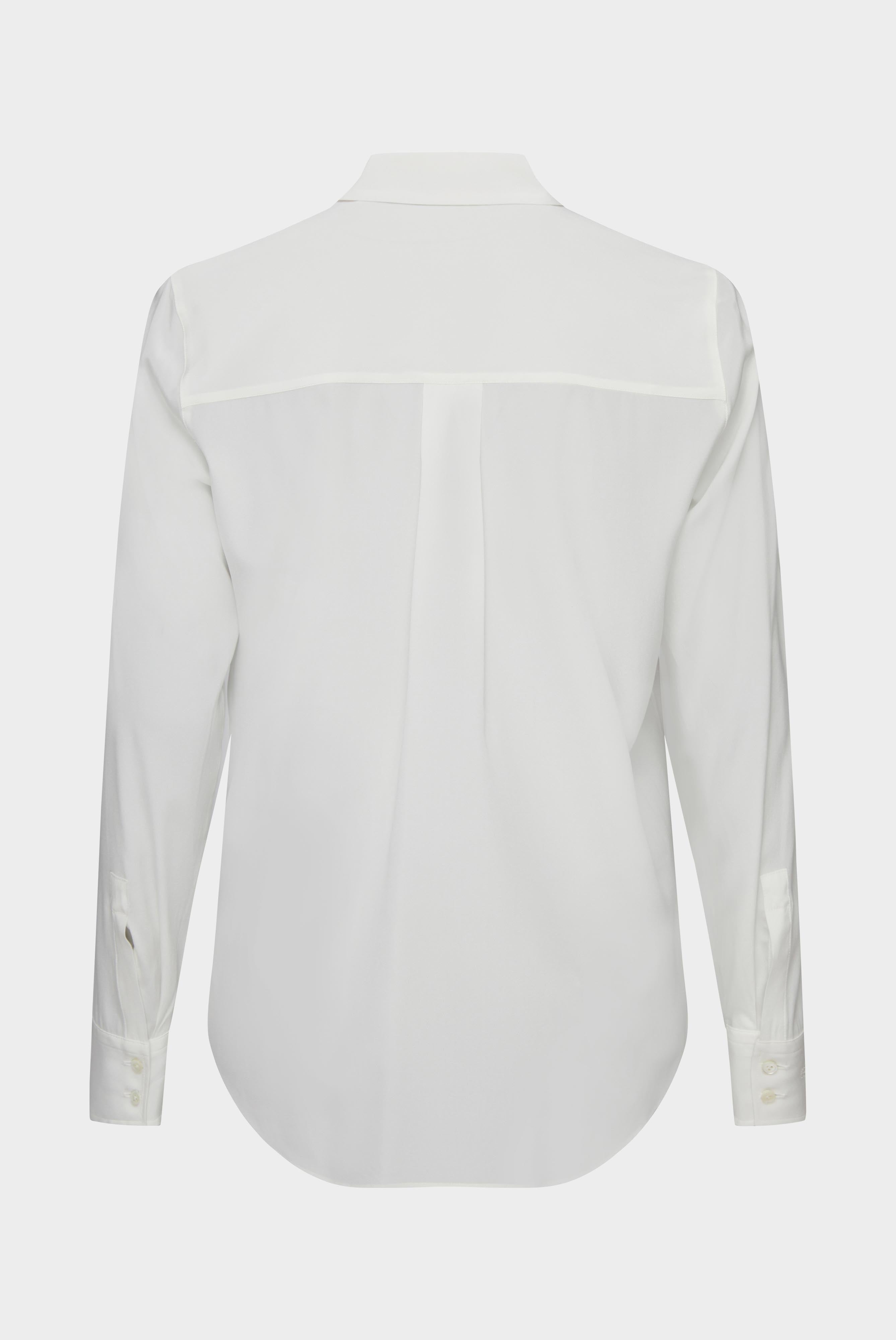 Hemdbluse aus Seide mit Stretch