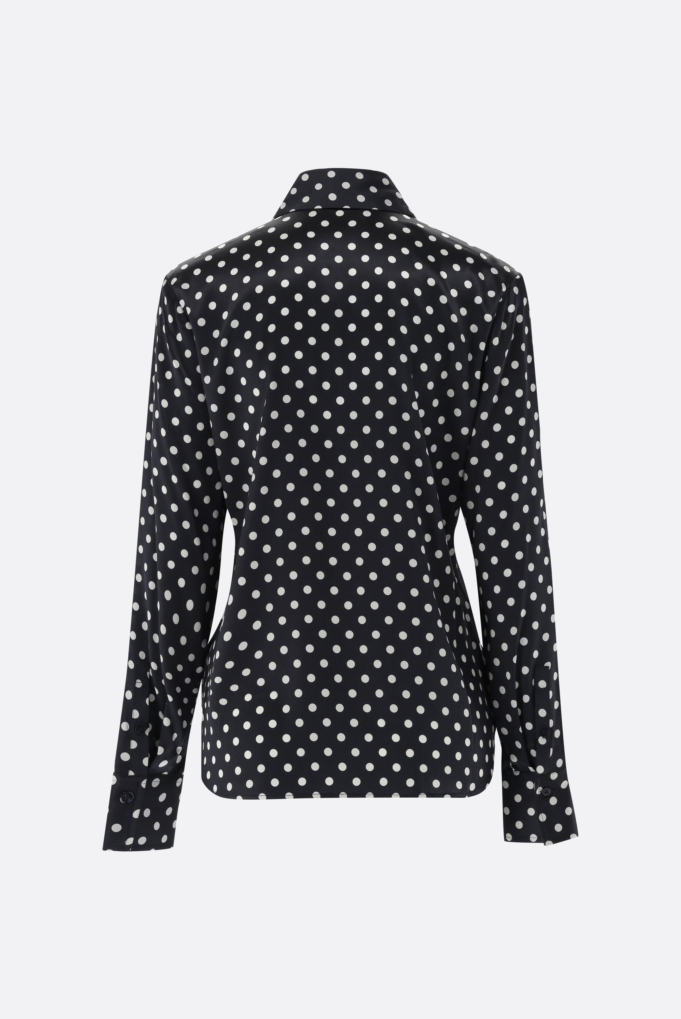 Hemdbluse mit Tupfen-Druck