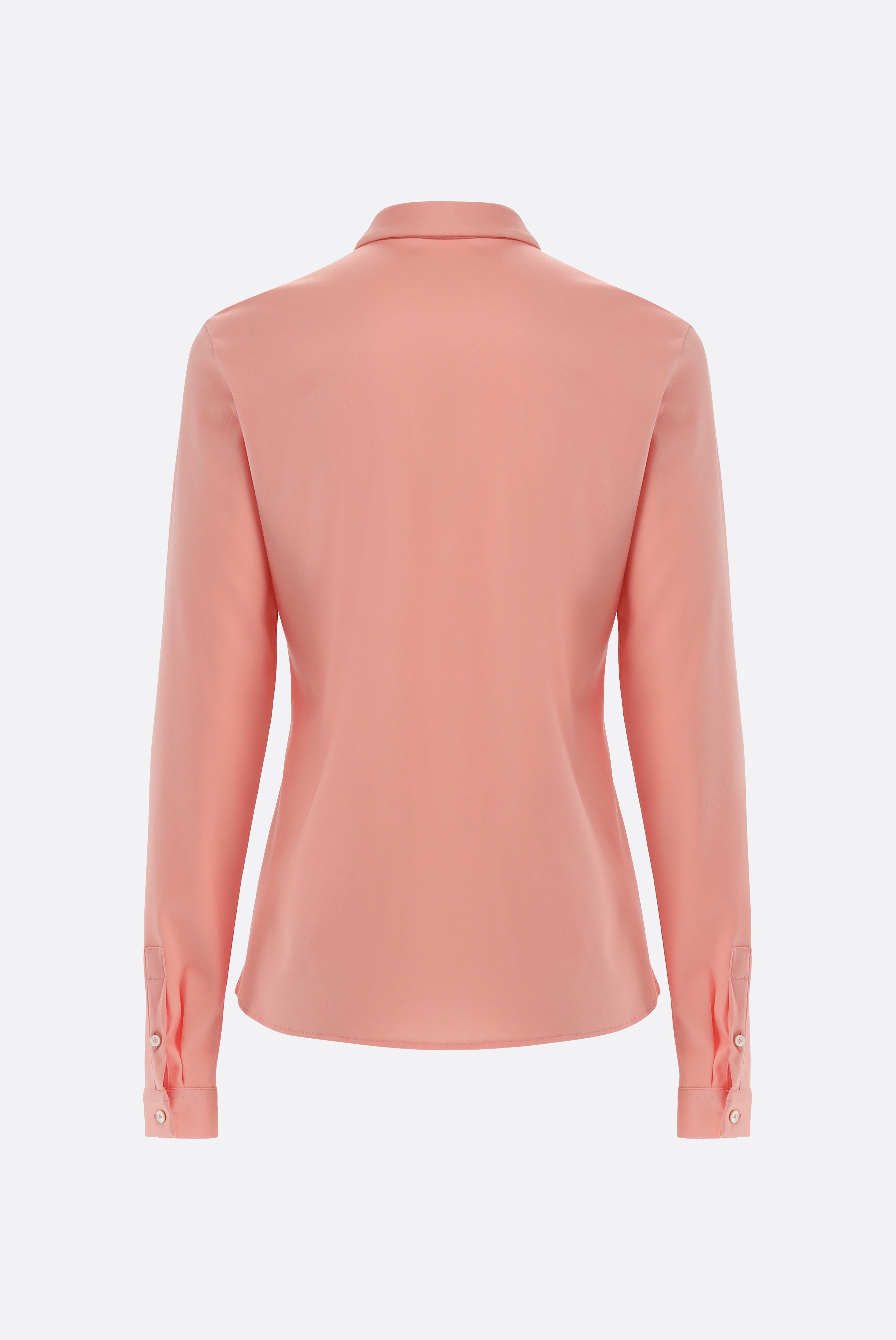 Van Laack-Taillierte Jersey Hemdbluse-Hemden & Blusen-Black-Deal-Outlet-by-ARCHIVIST