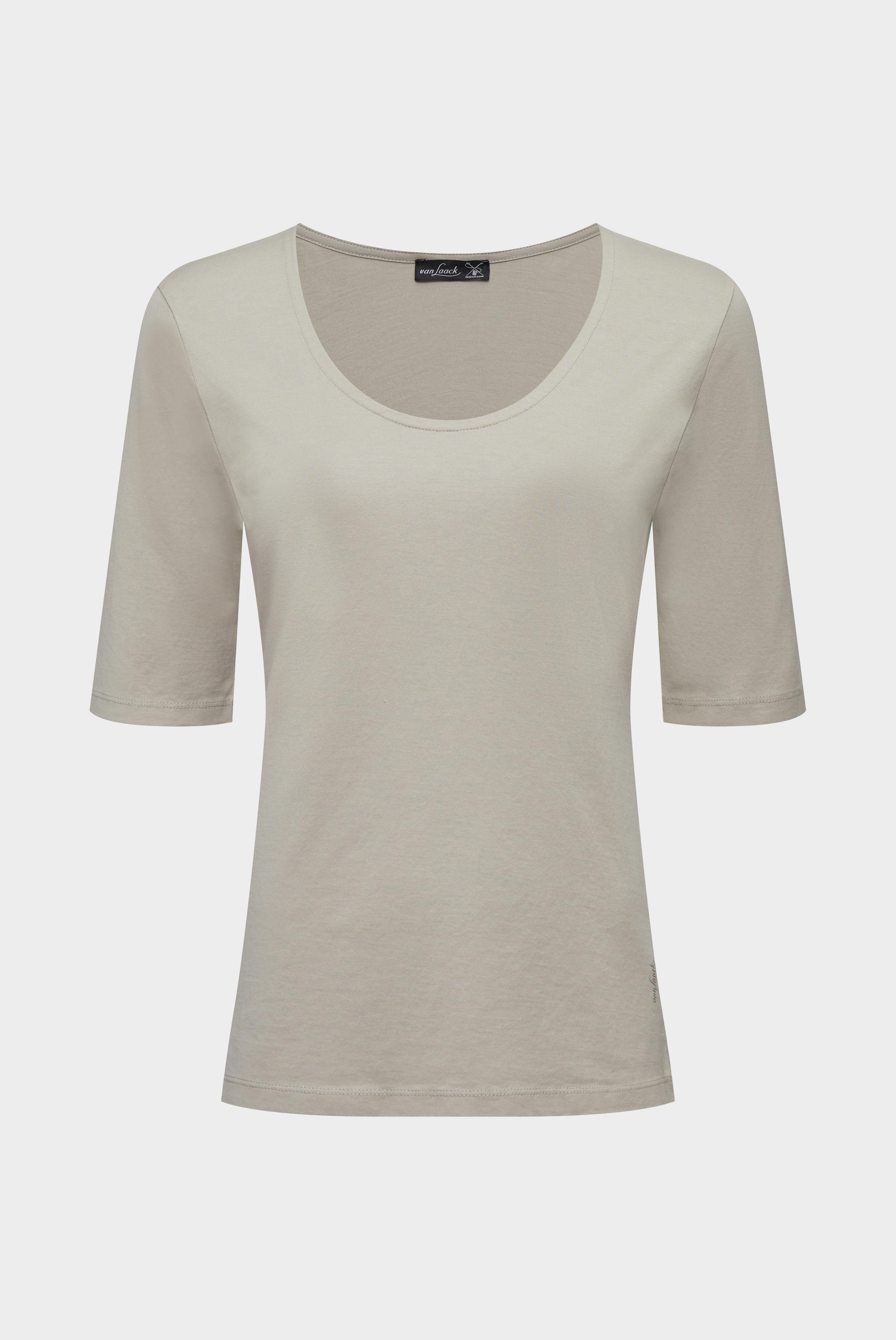 Urban Jersey T-Shirt mit weitem Ausschnitt