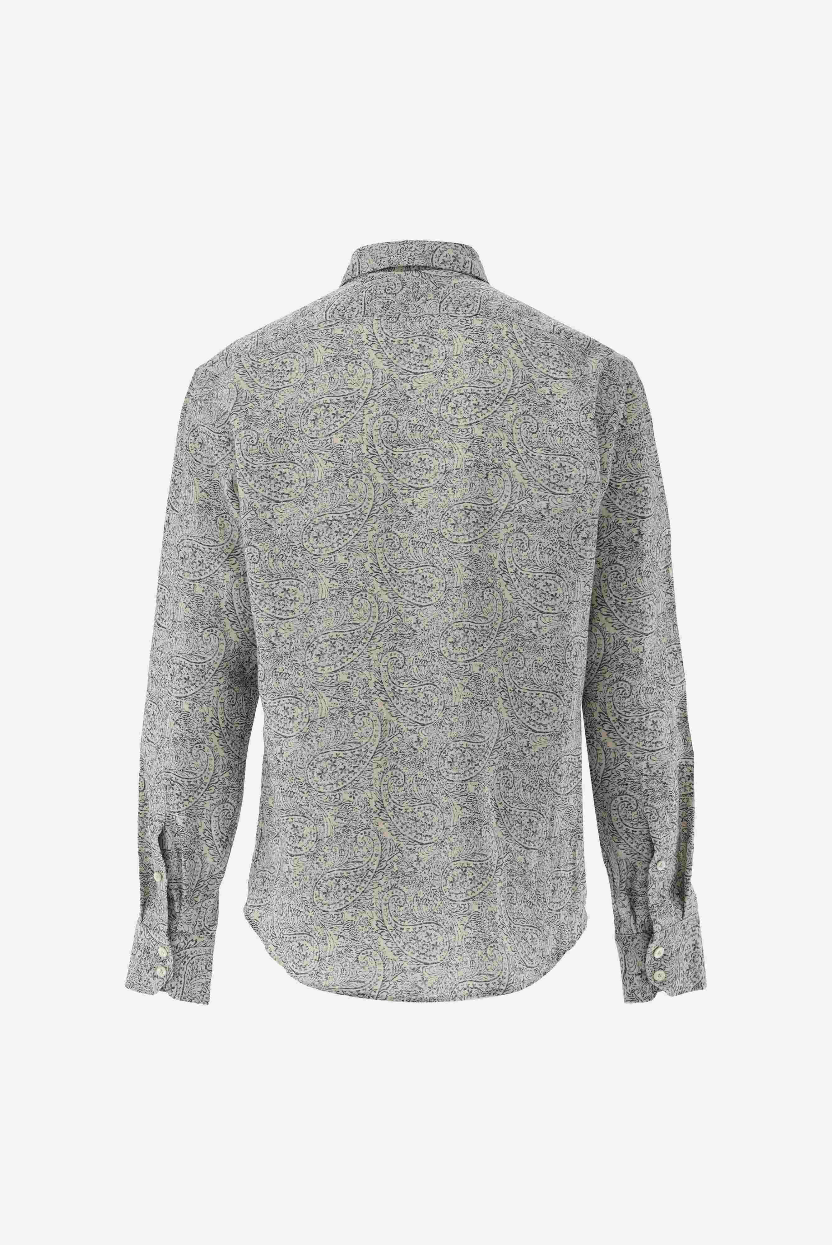 Van Laack-Leinen Hemd mit Paisley Druck Tailor Fit-Hemden & Blusen-Black-Deal-Outlet-by-ARCHIVIST