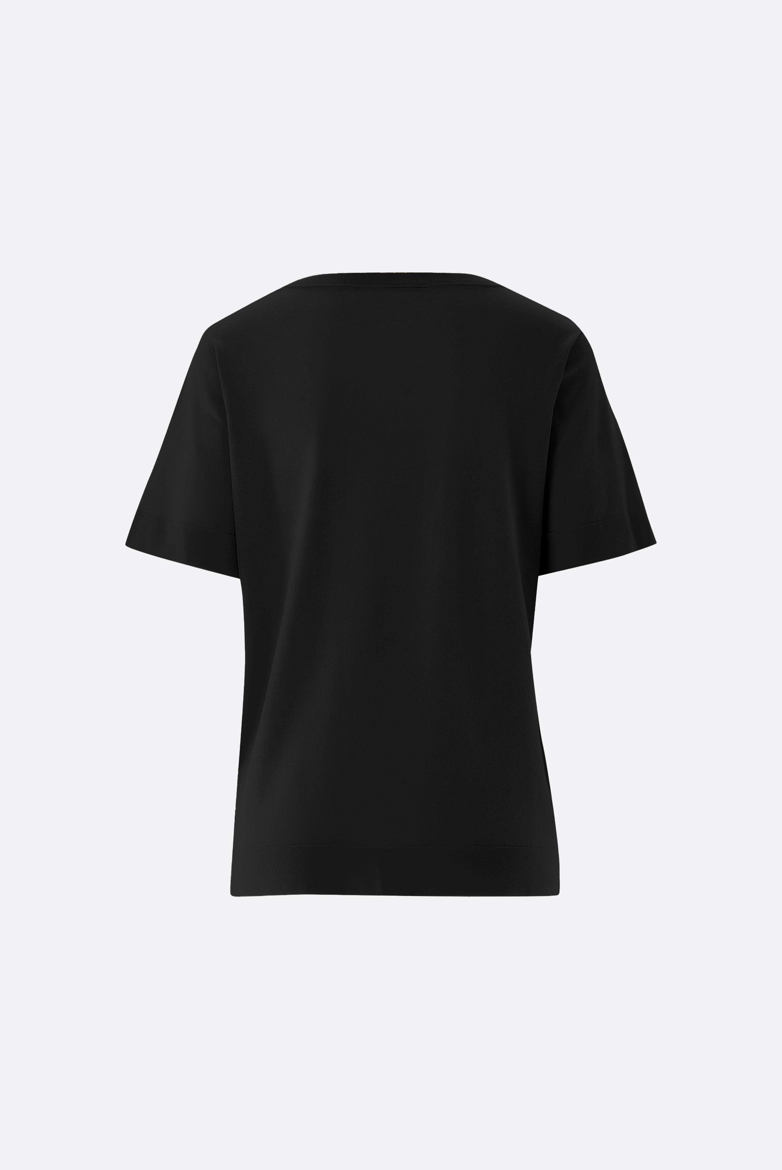 Van Laack-Lockeres Strick T-Shirt aus Air Cotton-Shirts-Black-Deal-Outlet-by-ARCHIVIST