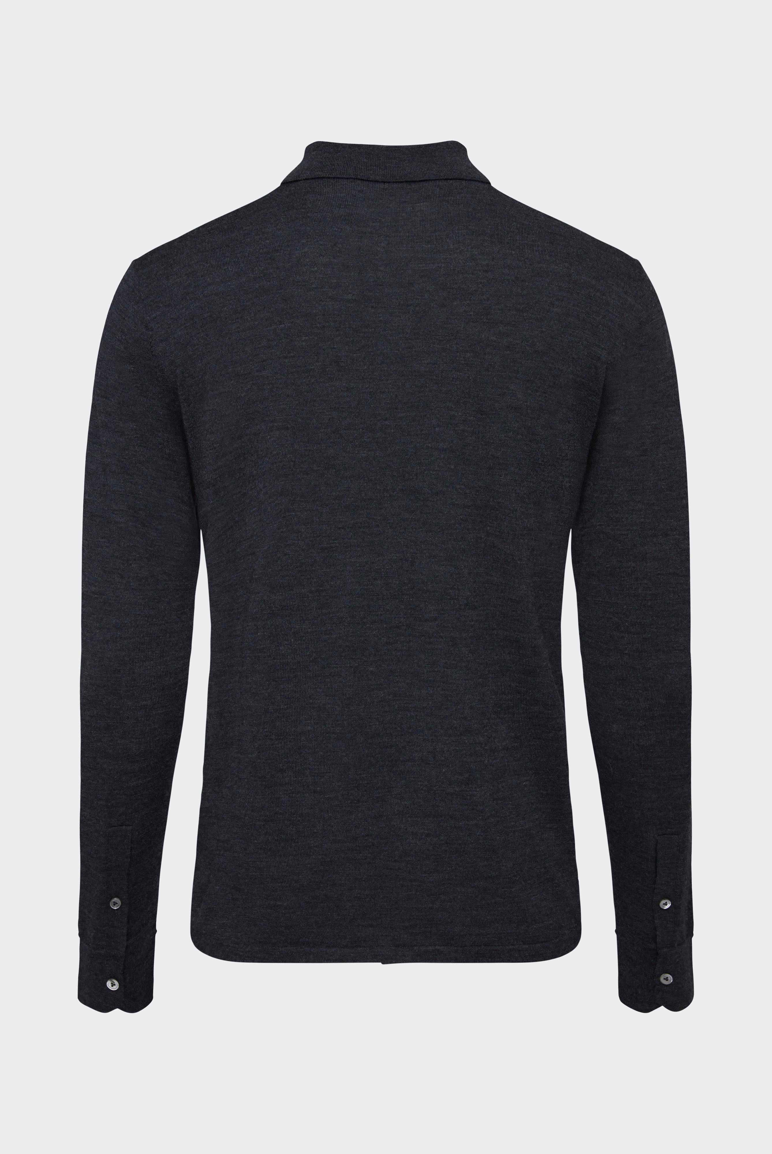 Strick Hemd aus ultrafeiner Merinowolle