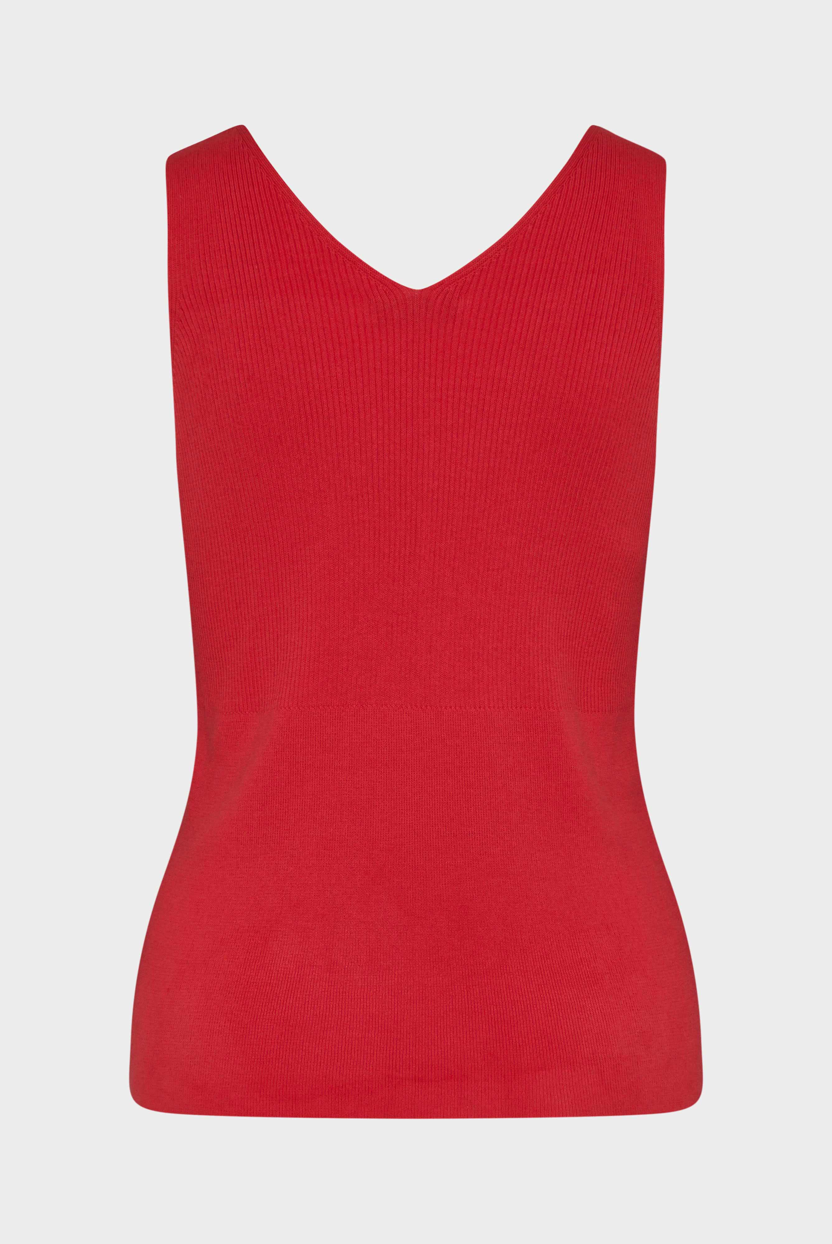 Slim Fit Tanktop aus Baumwolle Rot