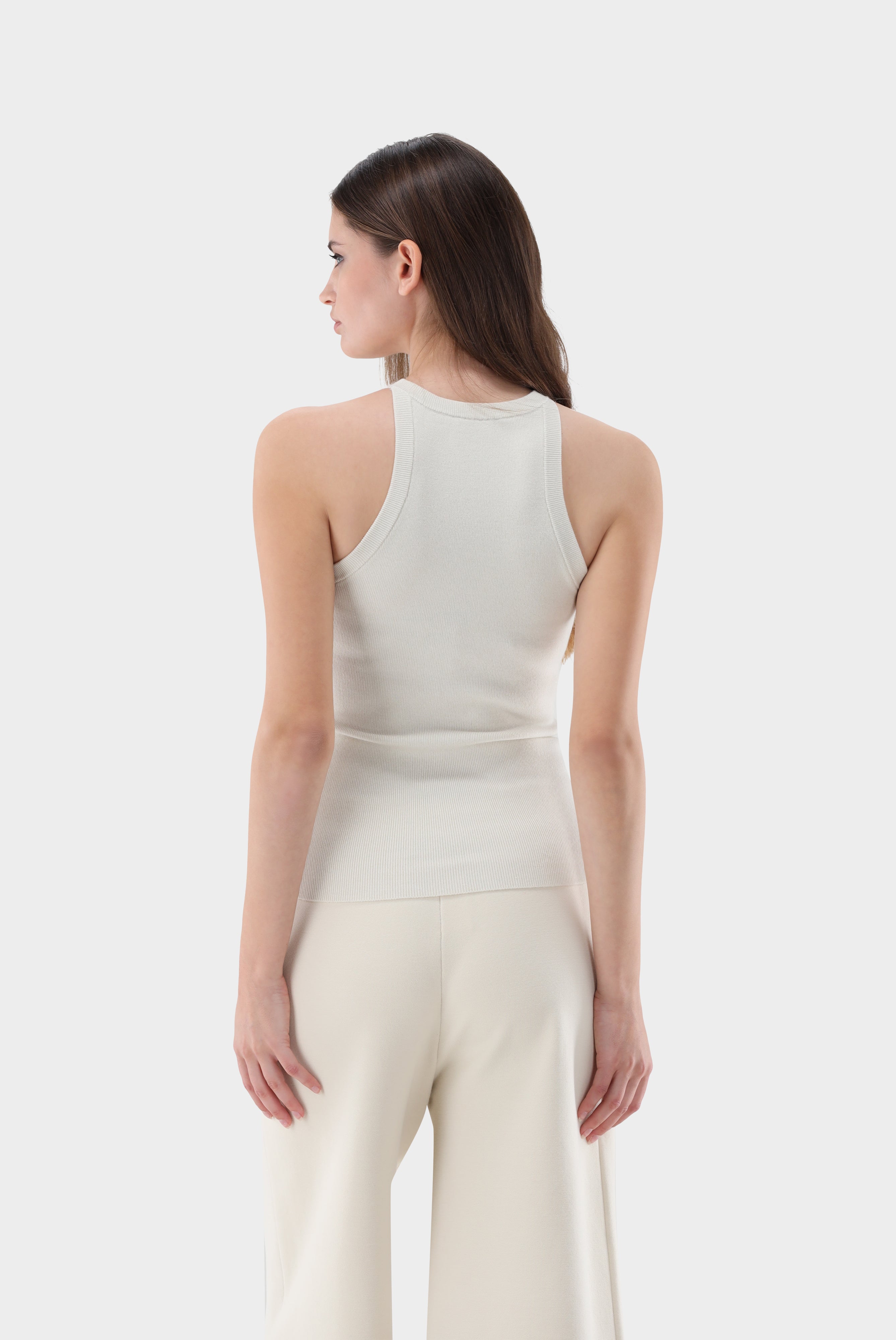 Van Laack-Tanktop aus Merino und Lamé-Strick & Pullover-Black-Deal-Outlet-by-ARCHIVIST