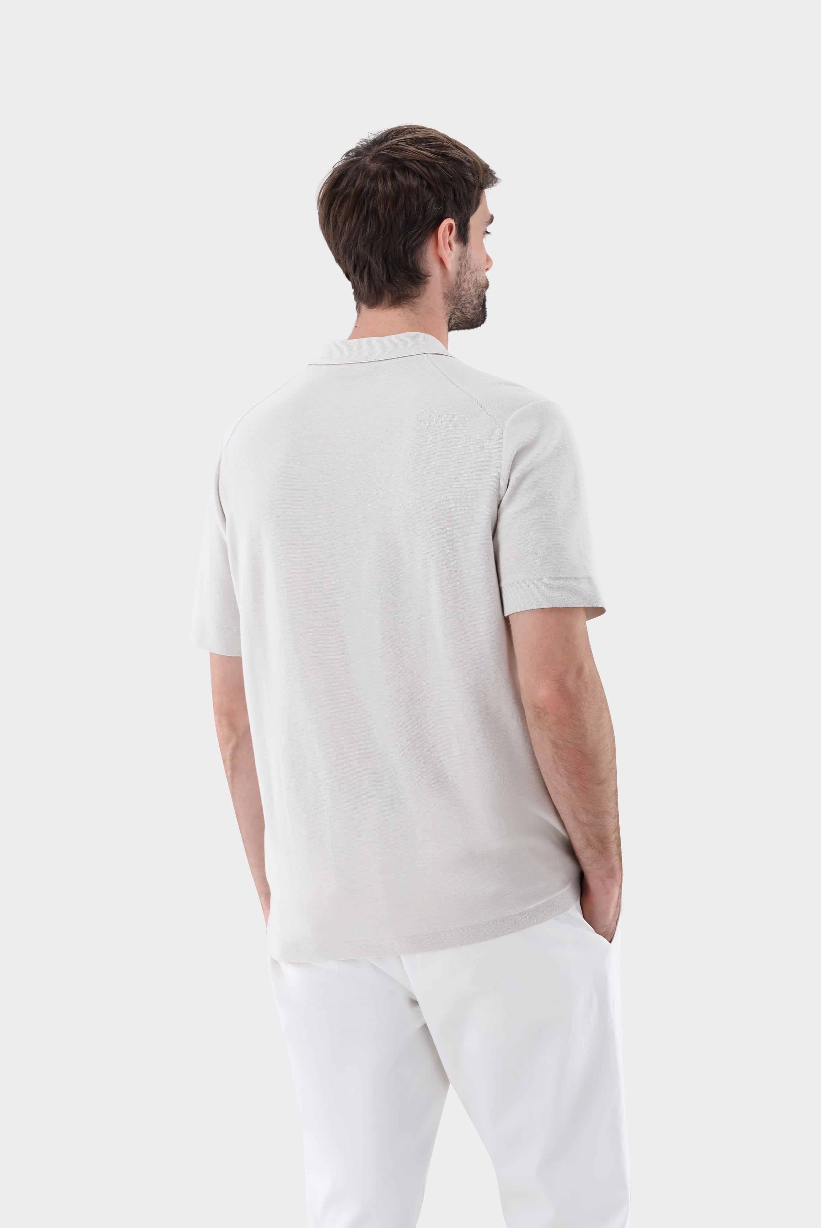 Van Laack-Kurzarm Strick Hemd aus Air Cotton-Shirts-Black-Deal-Outlet-by-ARCHIVIST