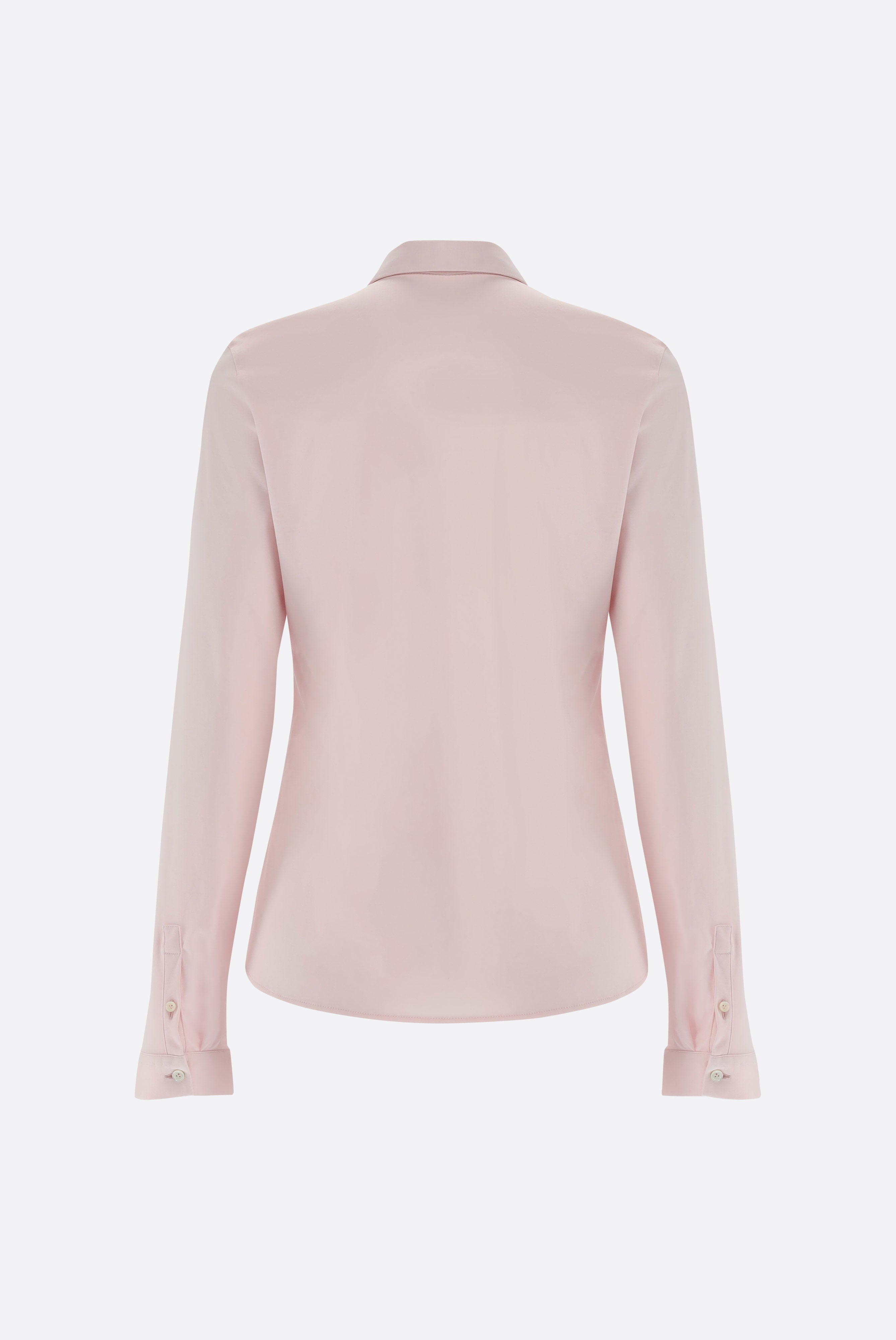 Van Laack-Taillierte Jersey Hemdbluse-Hemden & Blusen-Black-Deal-Outlet-by-ARCHIVIST