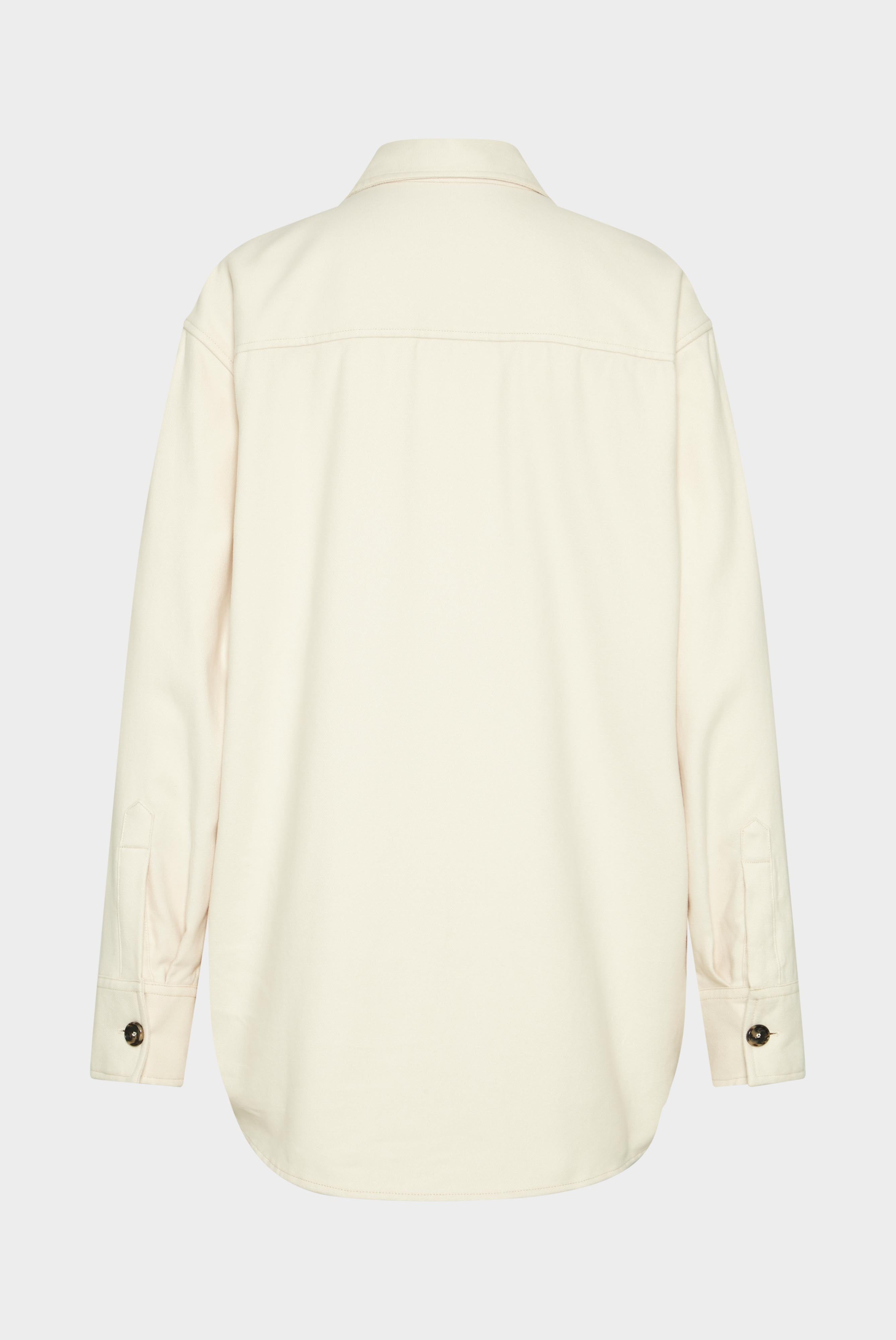 Damen Overshirt aus Flanell-Twill Beige