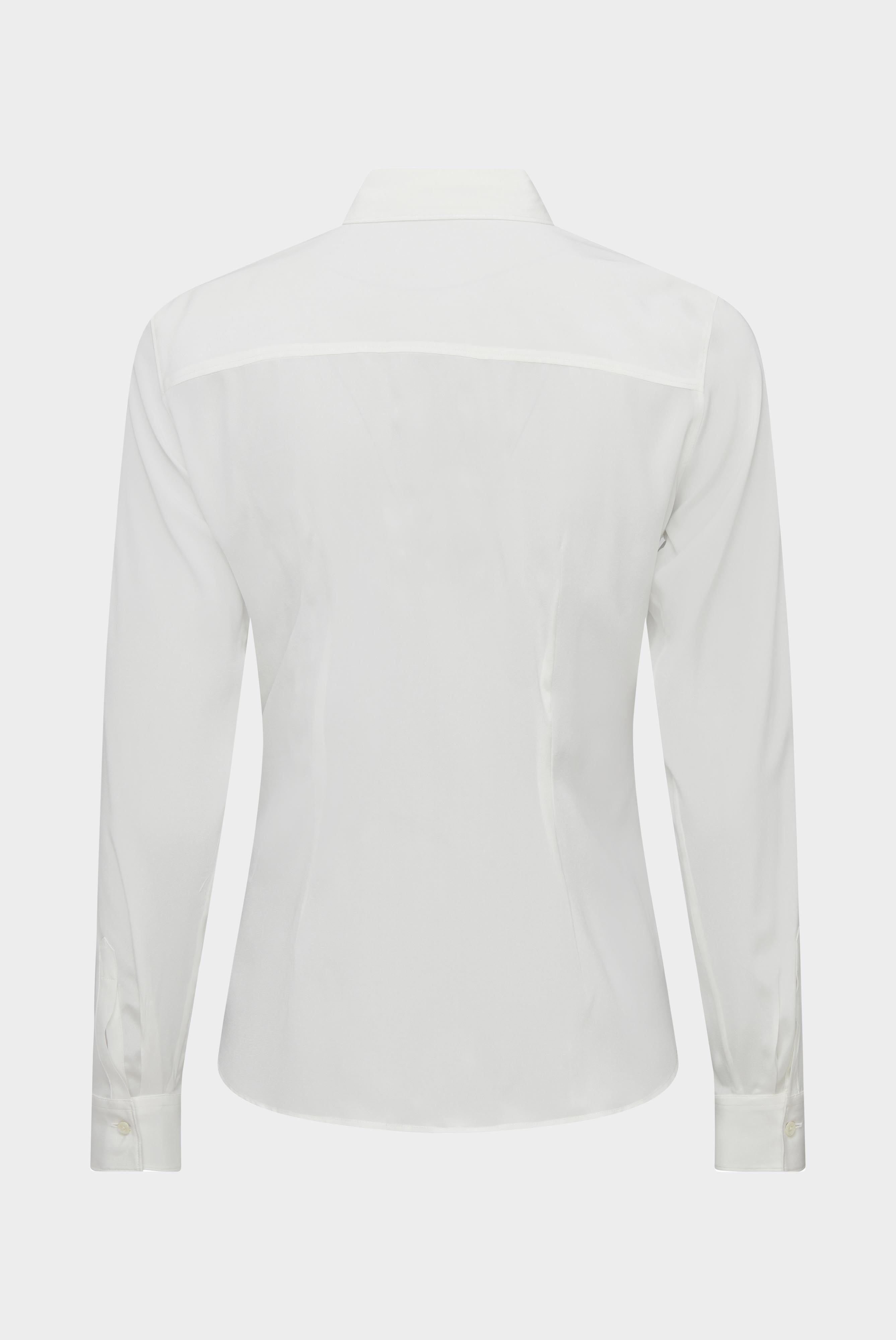 Hemdbluse aus Seide mit Stretch