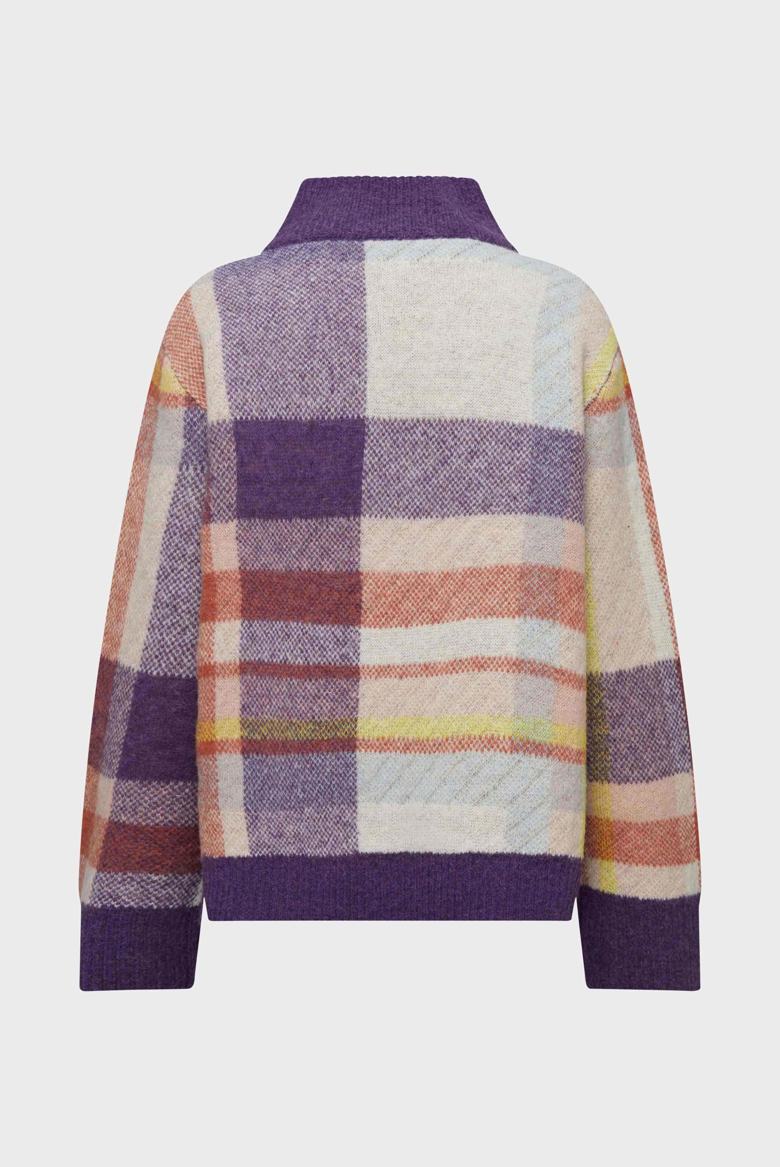 Jacquard sweater with alpaca