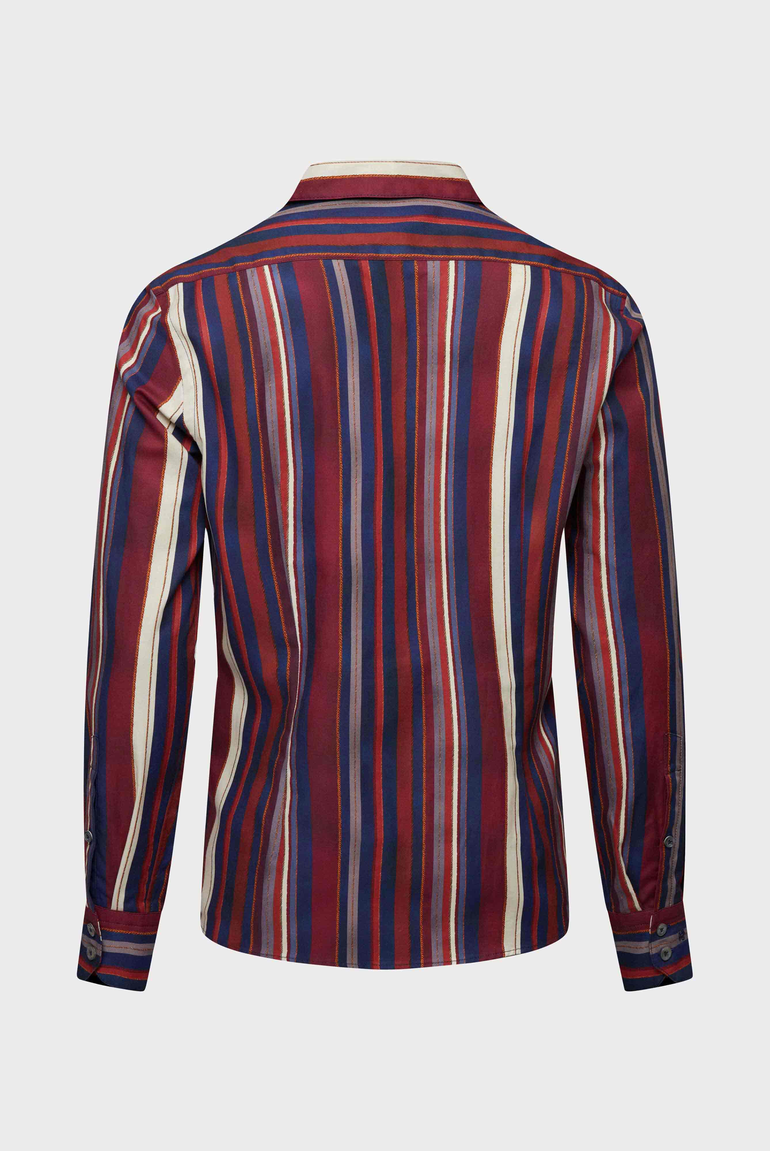 Twill Hemd mit Streifen Slim Fit