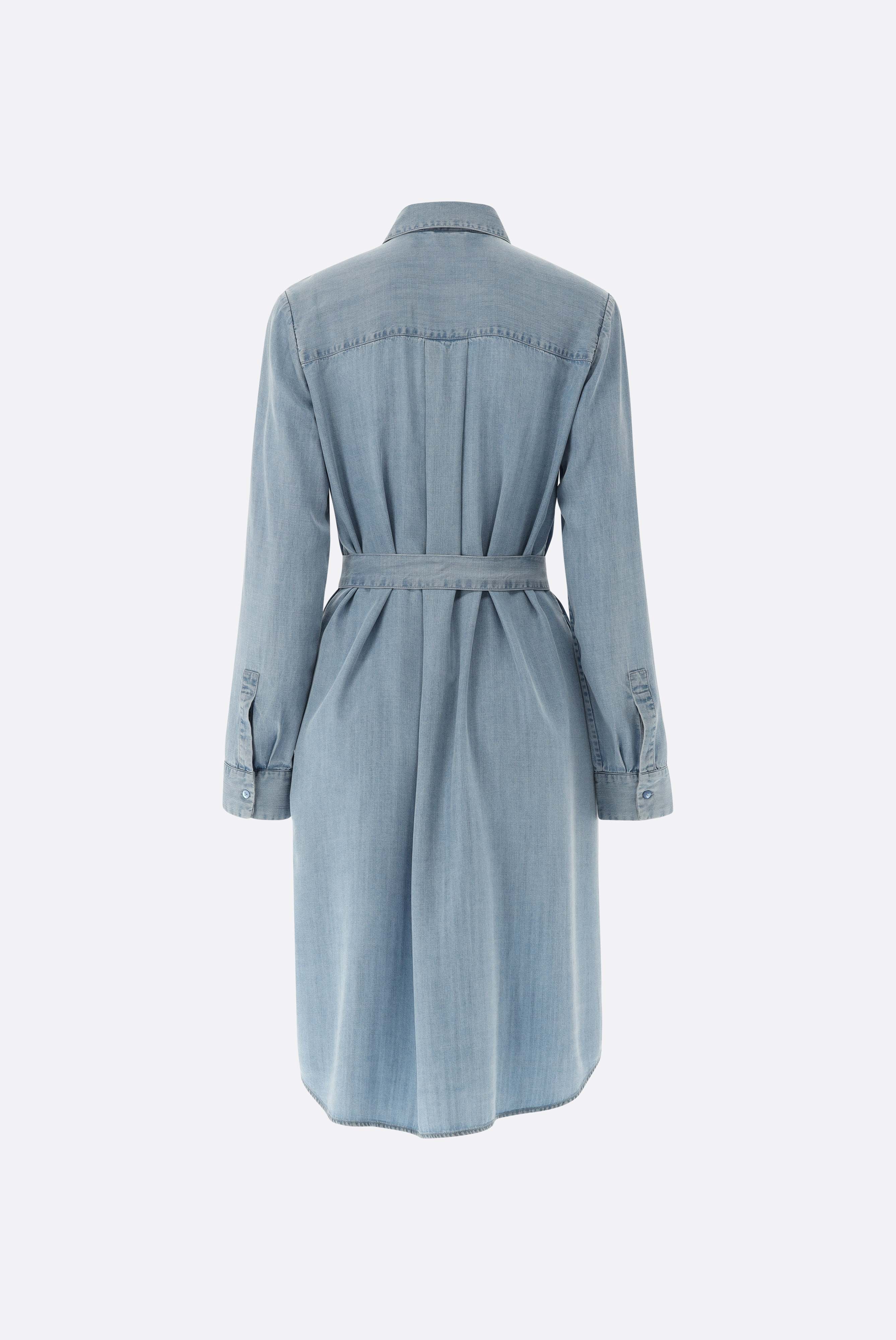 Van Laack-Hemdblusenkleid mit Spitzenausschnitten in Jeans-Optik-Kleider & Röcke-Black-Deal-Outlet-by-ARCHIVIST