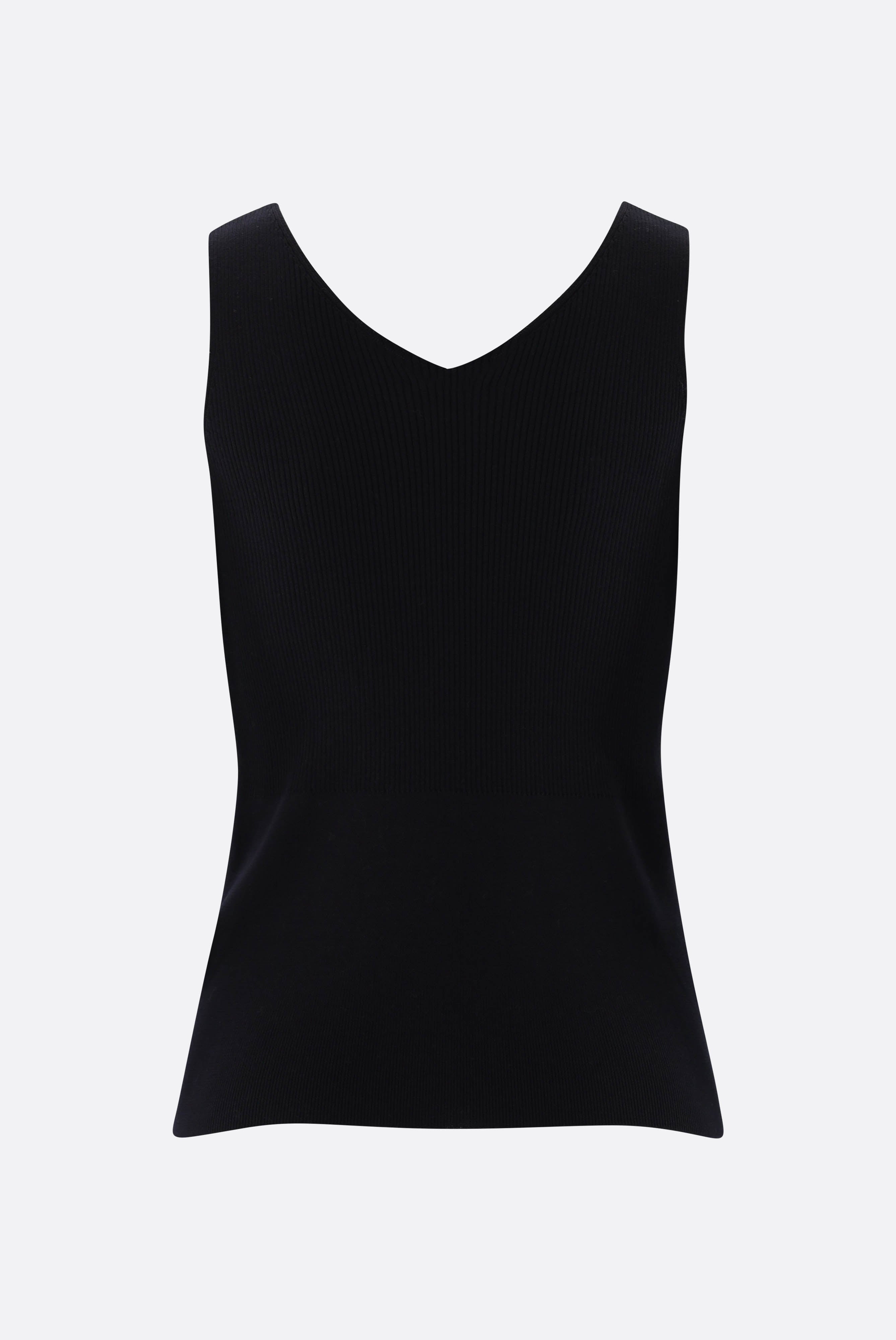 Tanktop aus Rippstrick