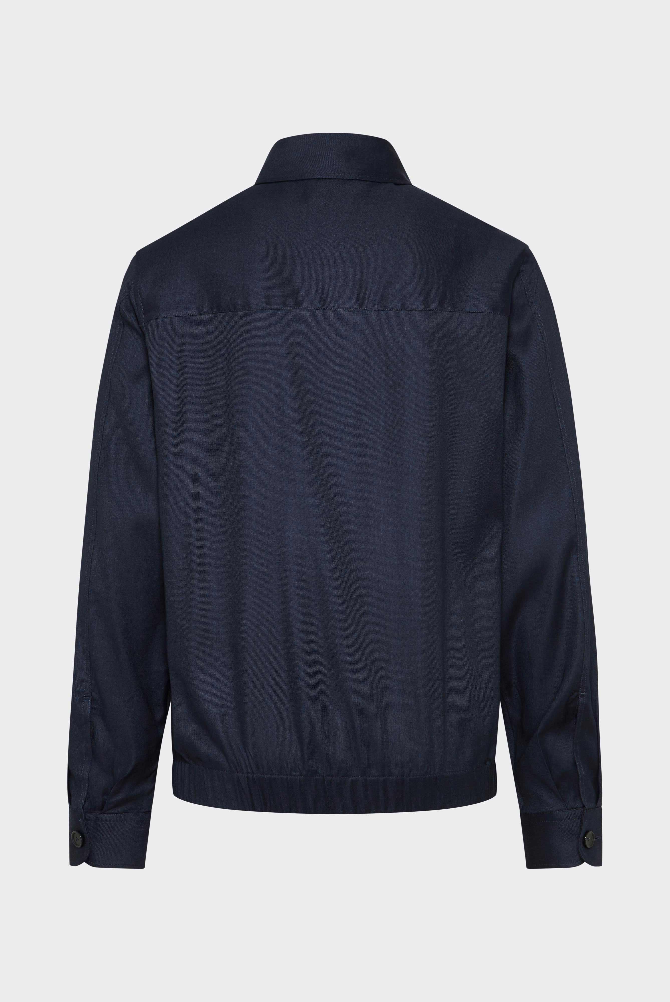 Van Laack-Leichtes Überhemd im Bomberjacken-Stil Blau-Hemden & Blusen-Black-Deal-Outlet-by-ARCHIVIST