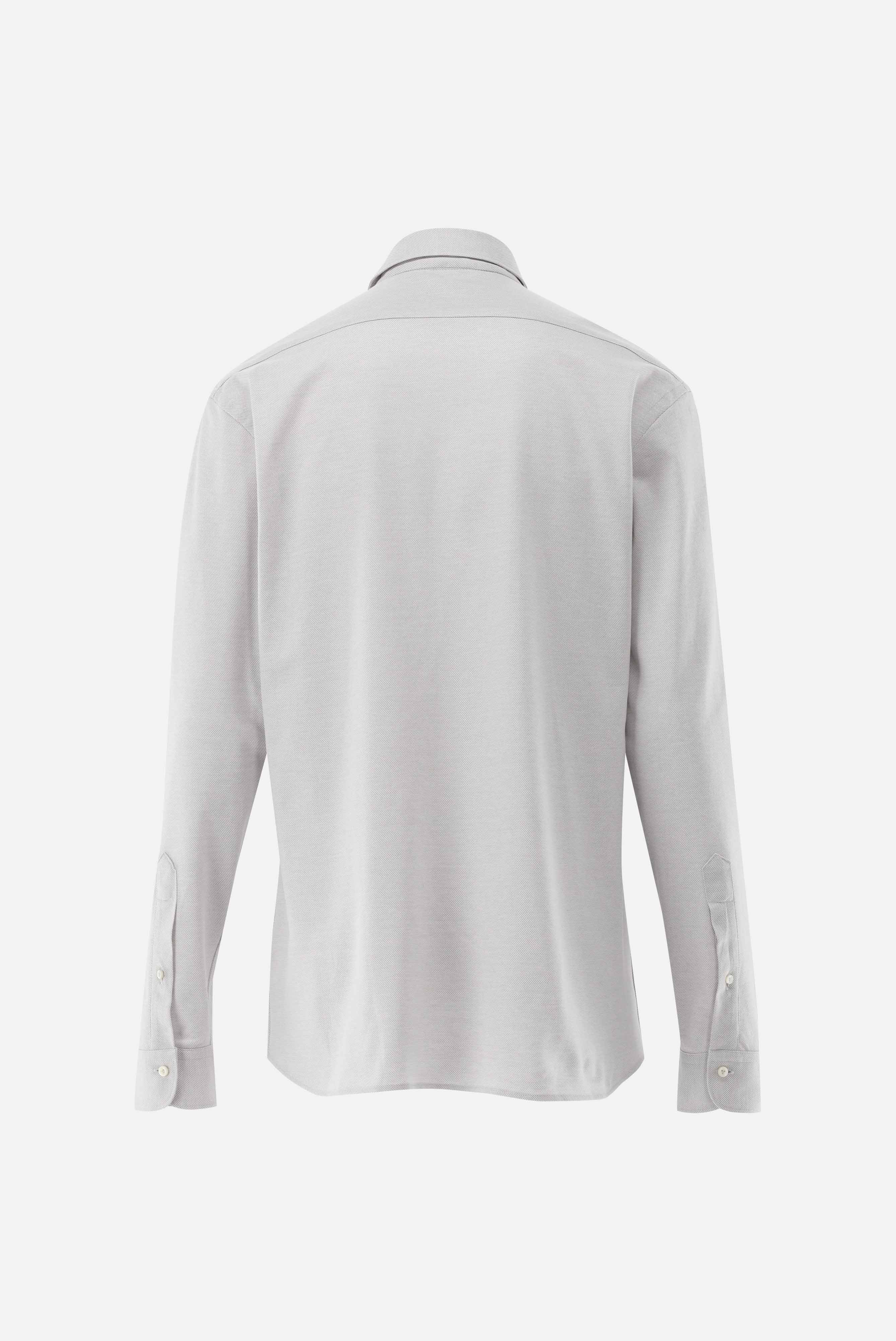 Van Laack-Jersey Hemd mit Piqué Struktur Tailor Fit-Hemden & Blusen-Black-Deal-Outlet-by-ARCHIVIST