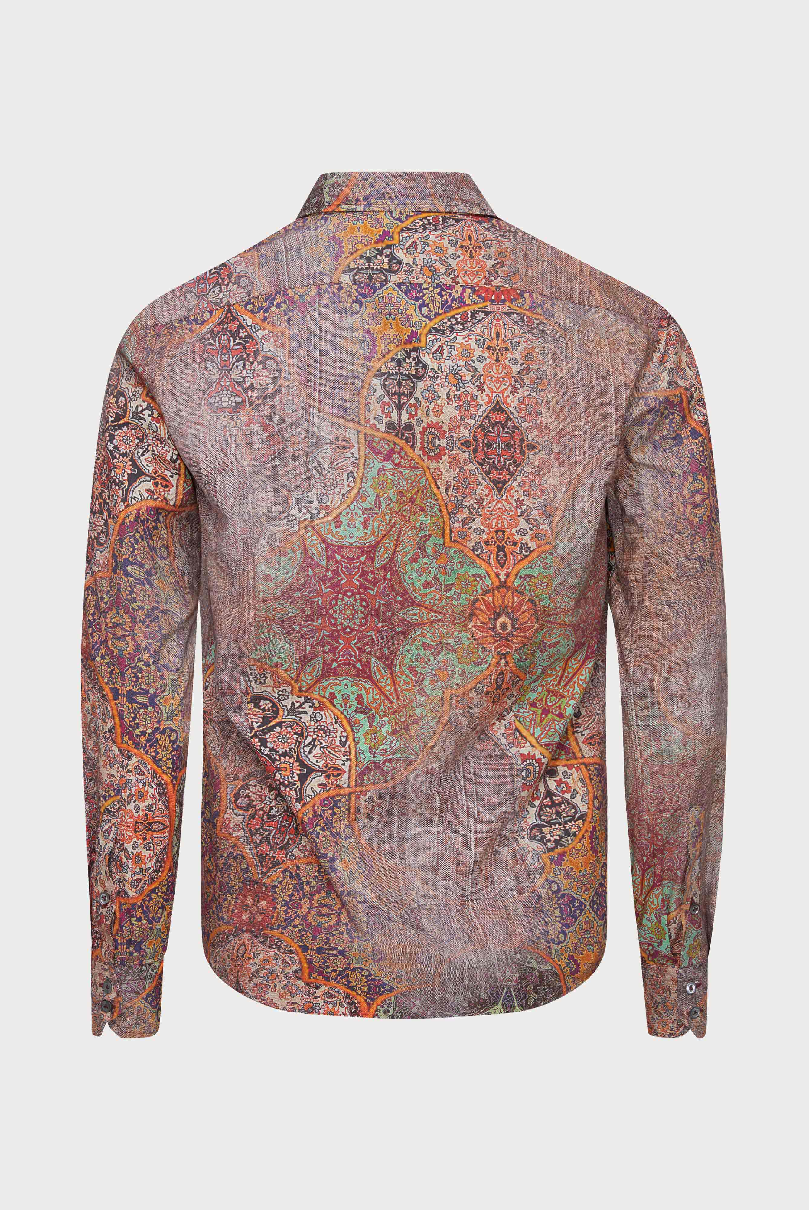 Van Laack-Popeline Hemd mit Vintage Druck Tailor Fit-Hemden & Blusen-Black-Deal-Outlet-by-ARCHIVIST